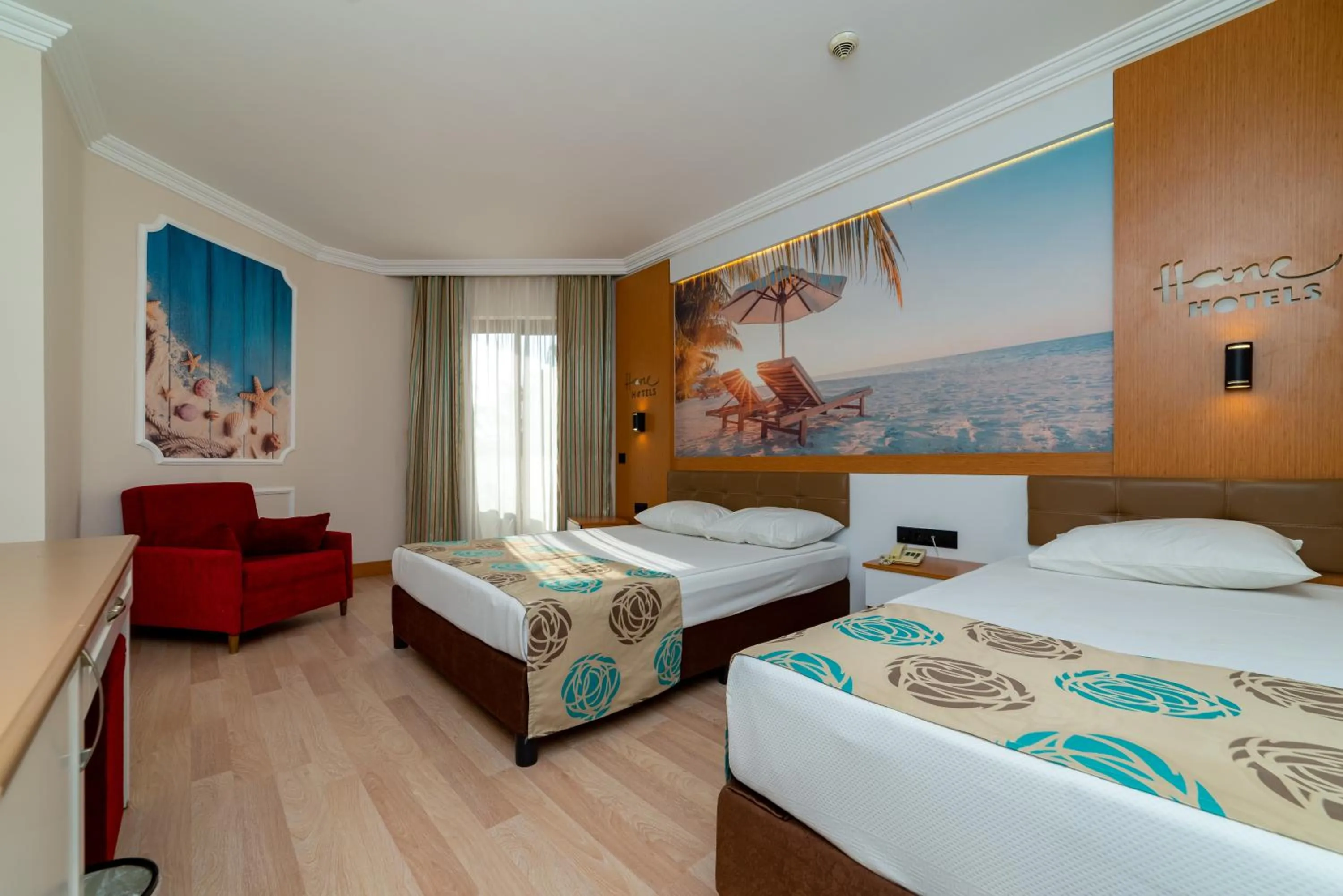 Photo of the whole room, Bed in Primasol Hane Family Resort Hotel
