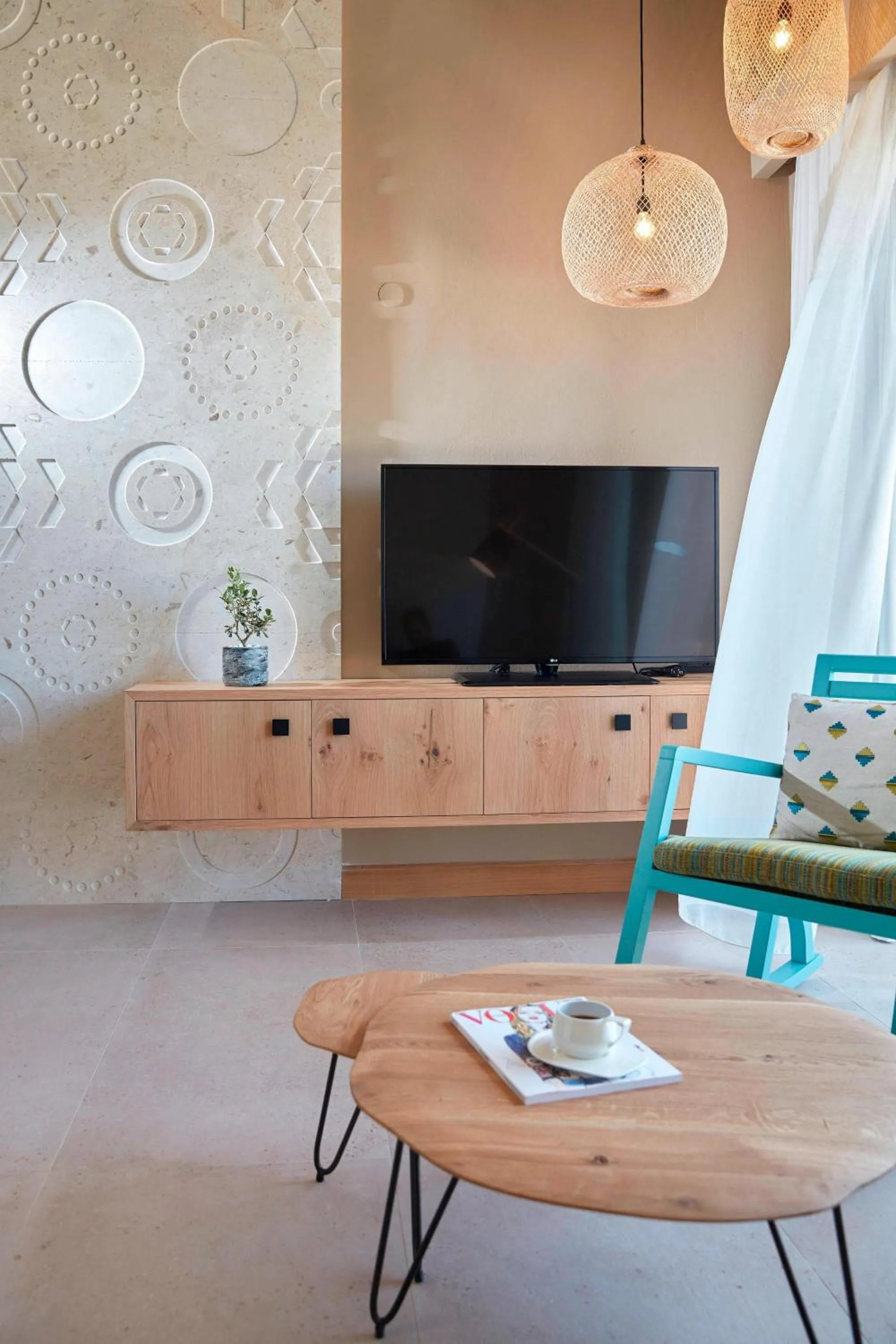 Living room in Domes Noruz Chania, Autograph Collection- Adults Only