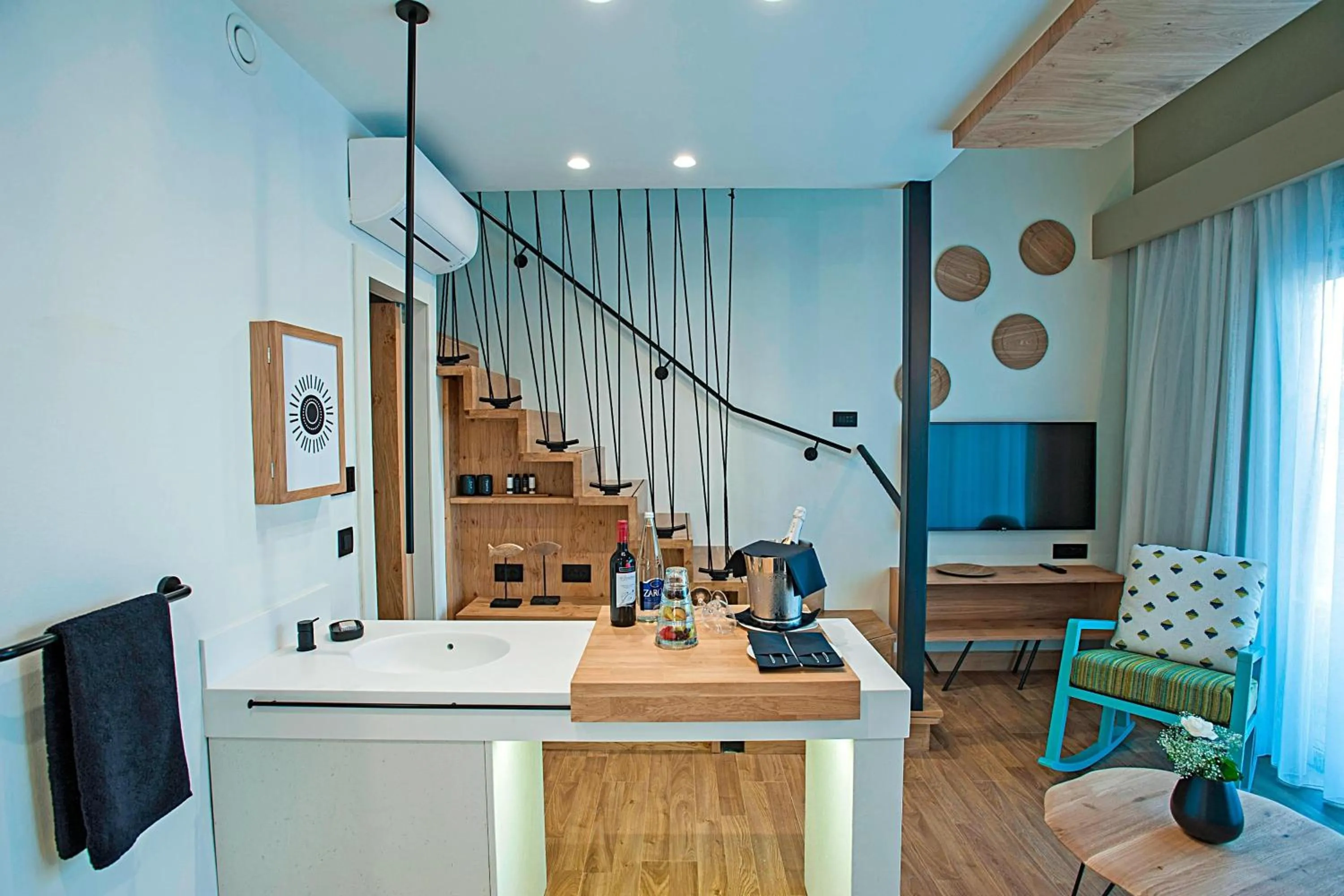 Living room in Domes Noruz Chania, Autograph Collection- Adults Only