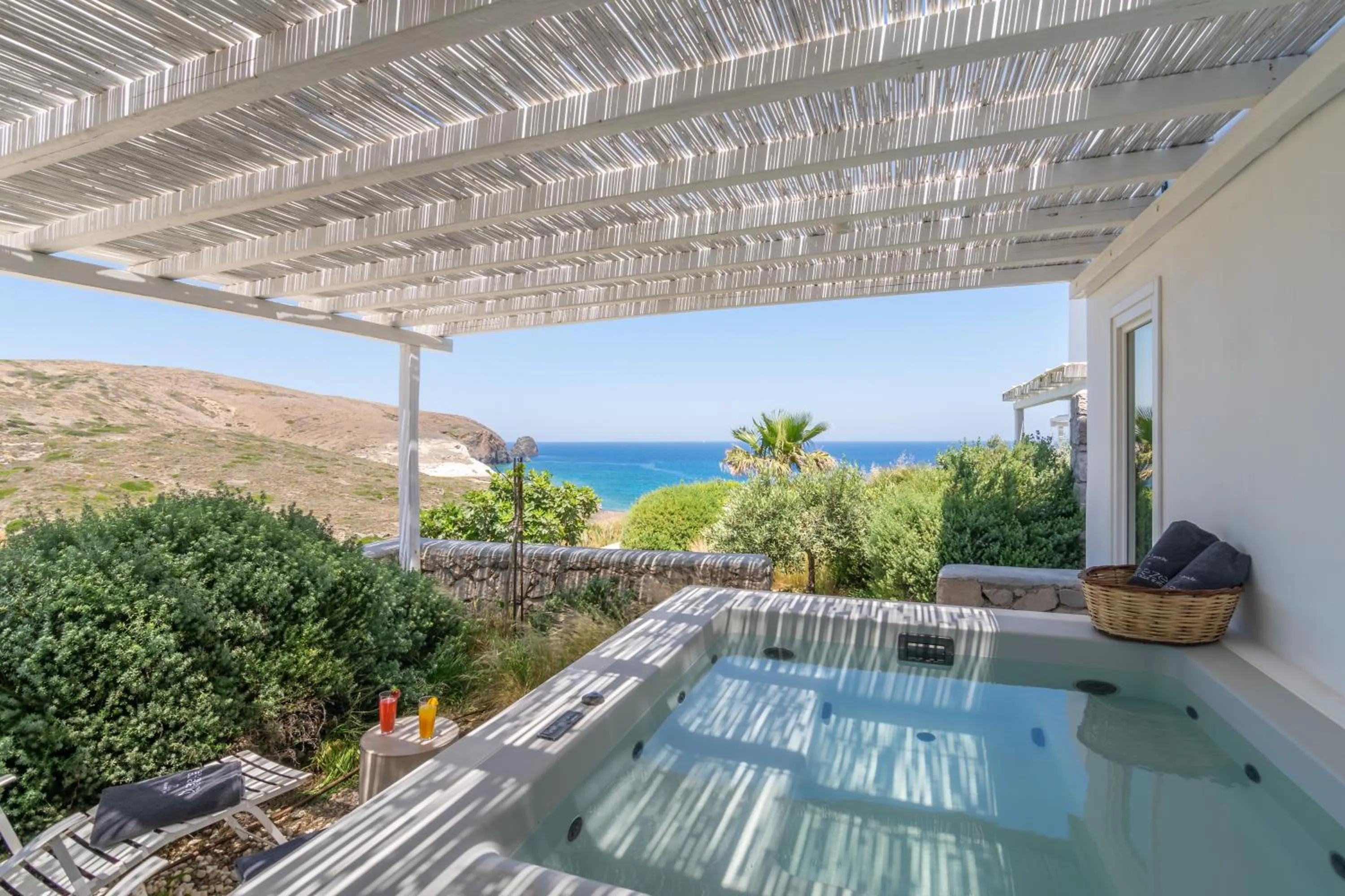Balcony/Terrace in Milos Breeze Boutique Hotel