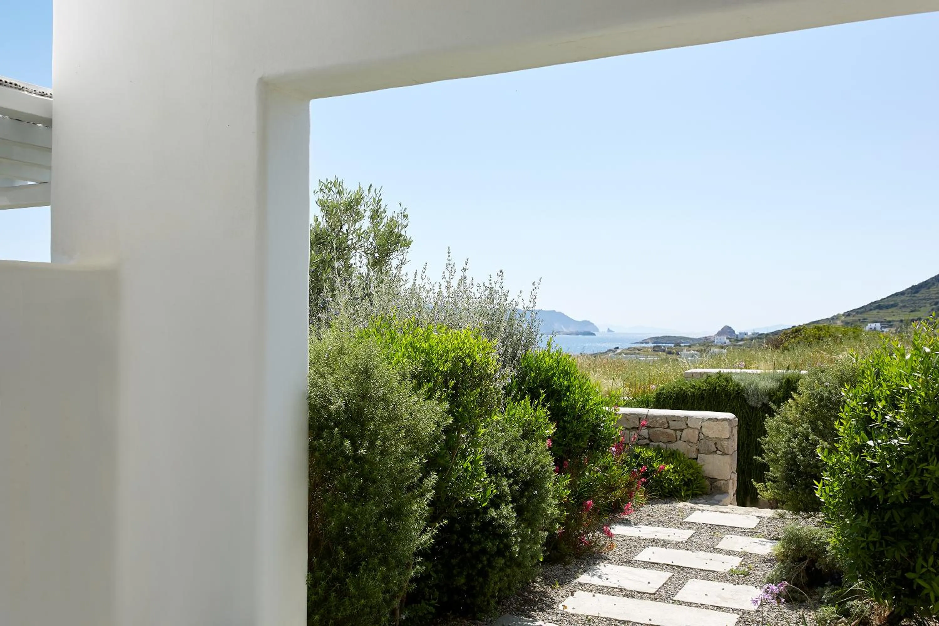 Garden view in Milos Breeze Boutique Hotel