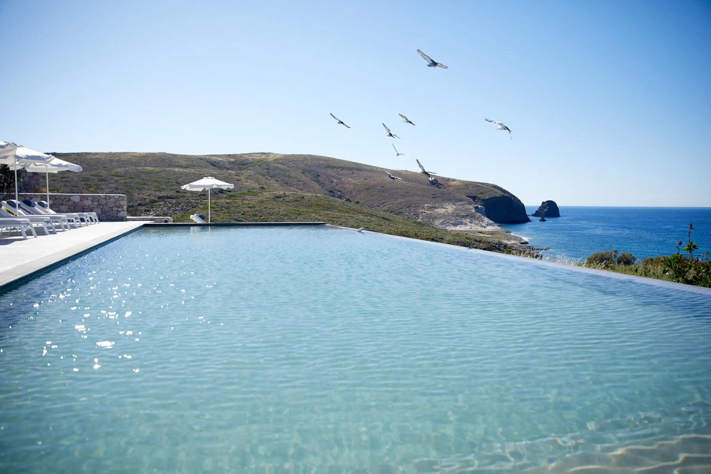 Natural landscape in Milos Breeze Boutique Hotel