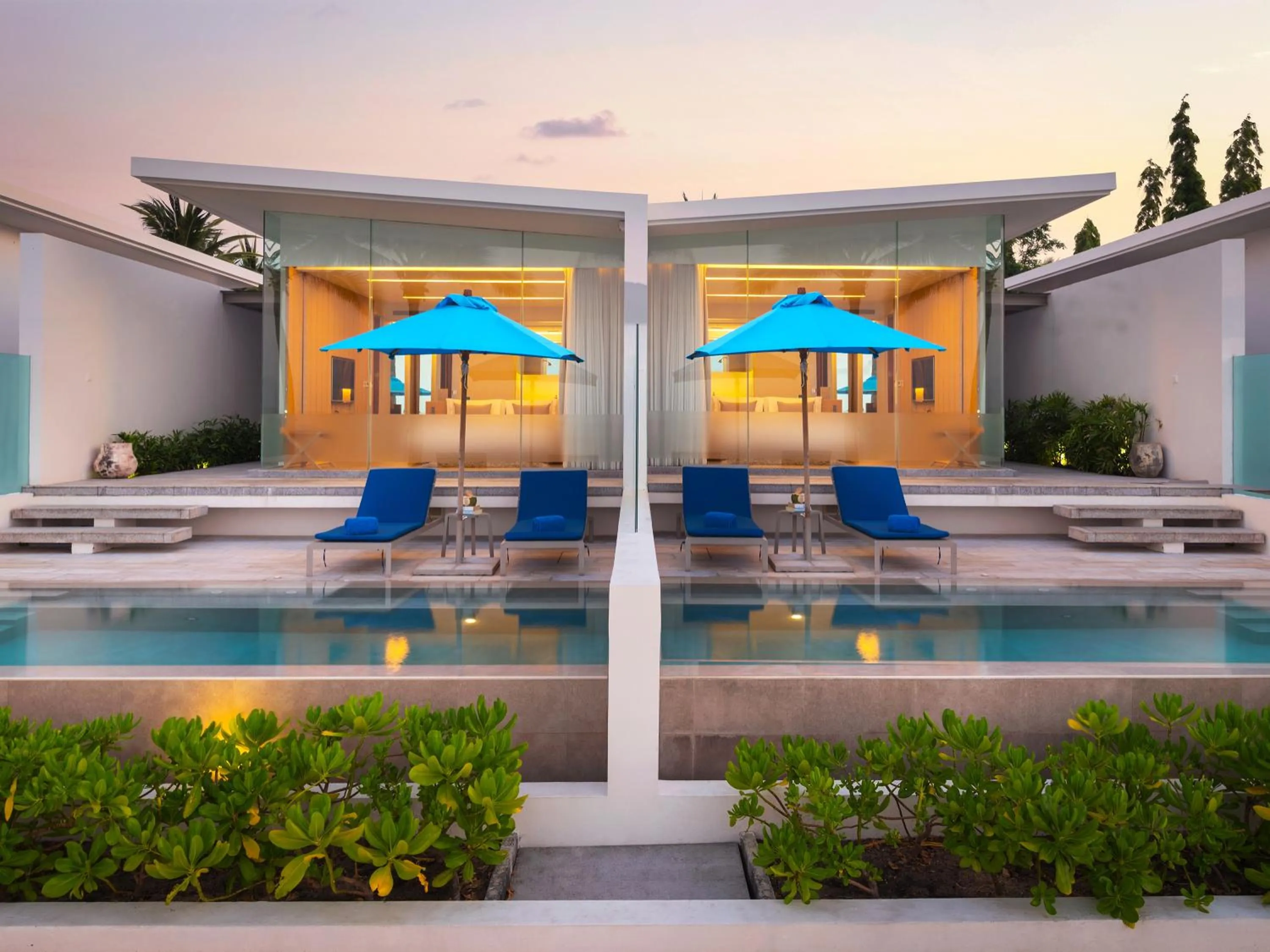 Pool view in Explorar Koh Samui - Adults Only Resort and Spa