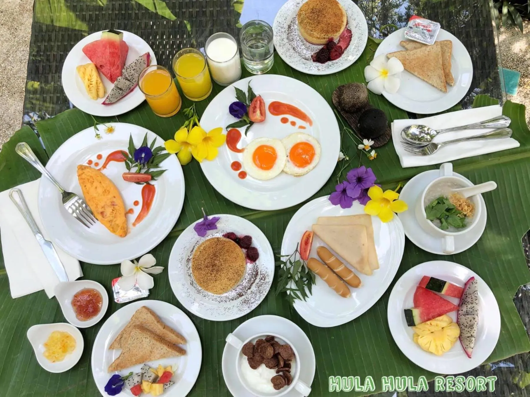 Breakfast in Hula Hula Resort, Ao Nang