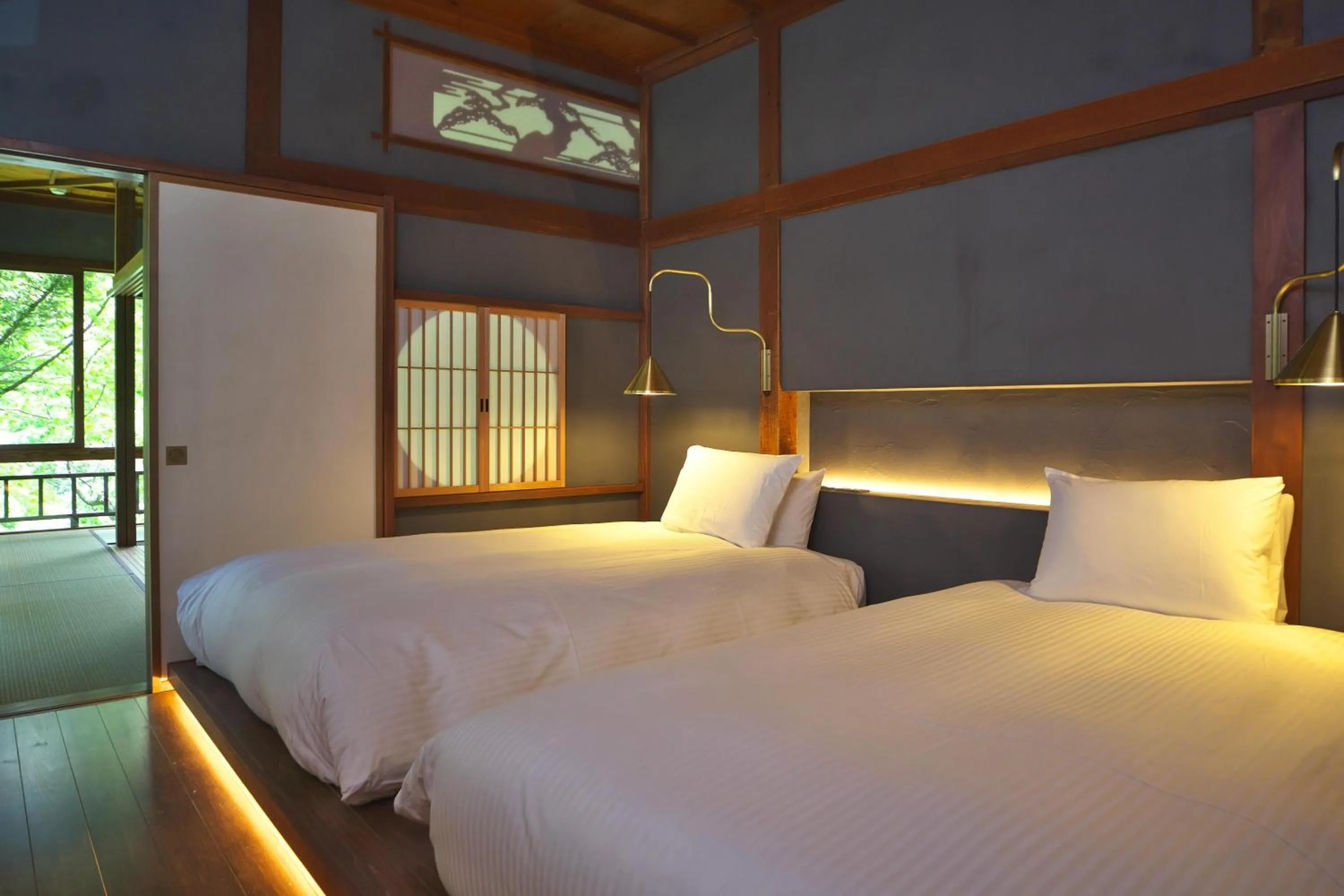 Bed in Sekizenkan Kashotei Sanso