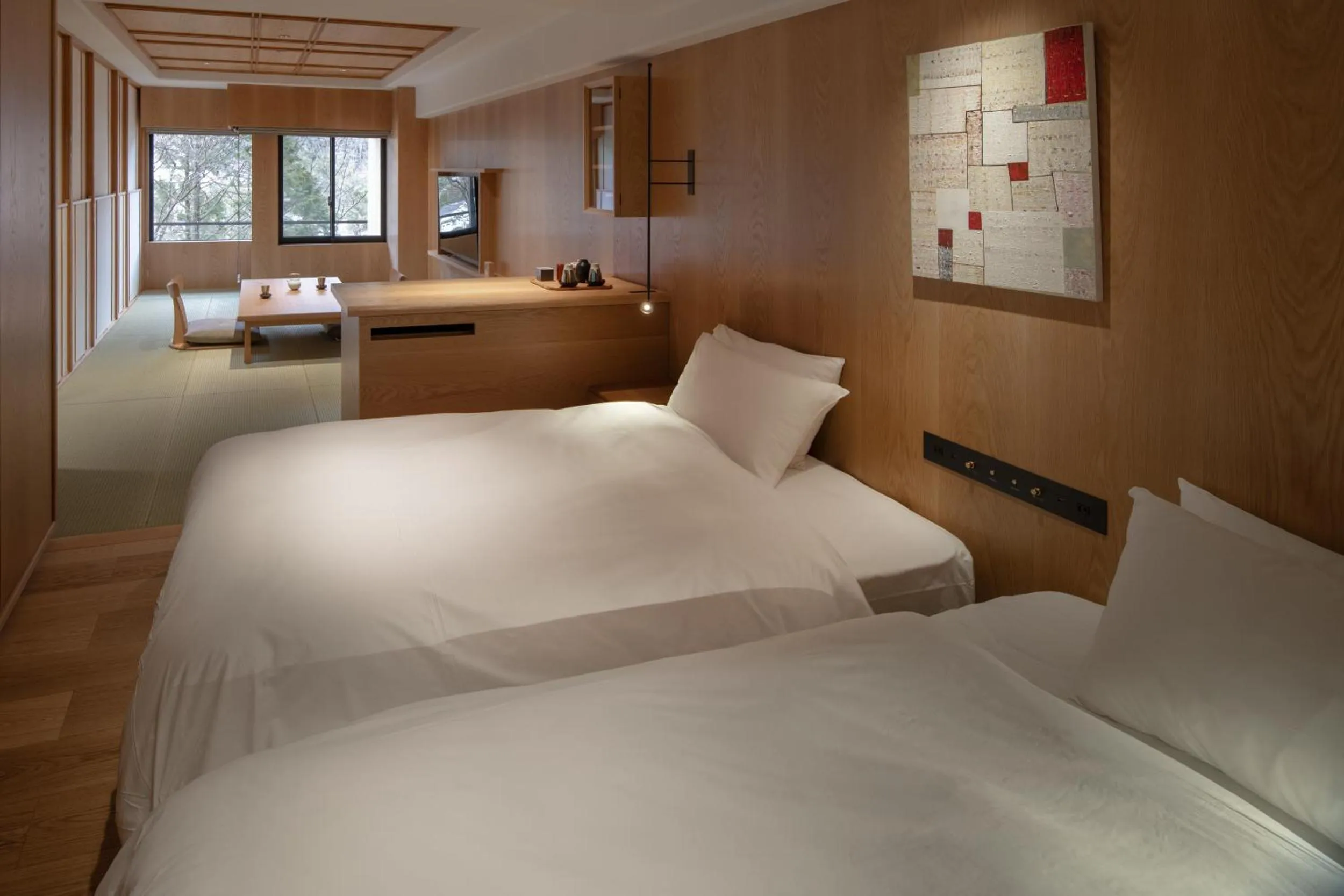 Bed in Sekizenkan Kashotei Sanso