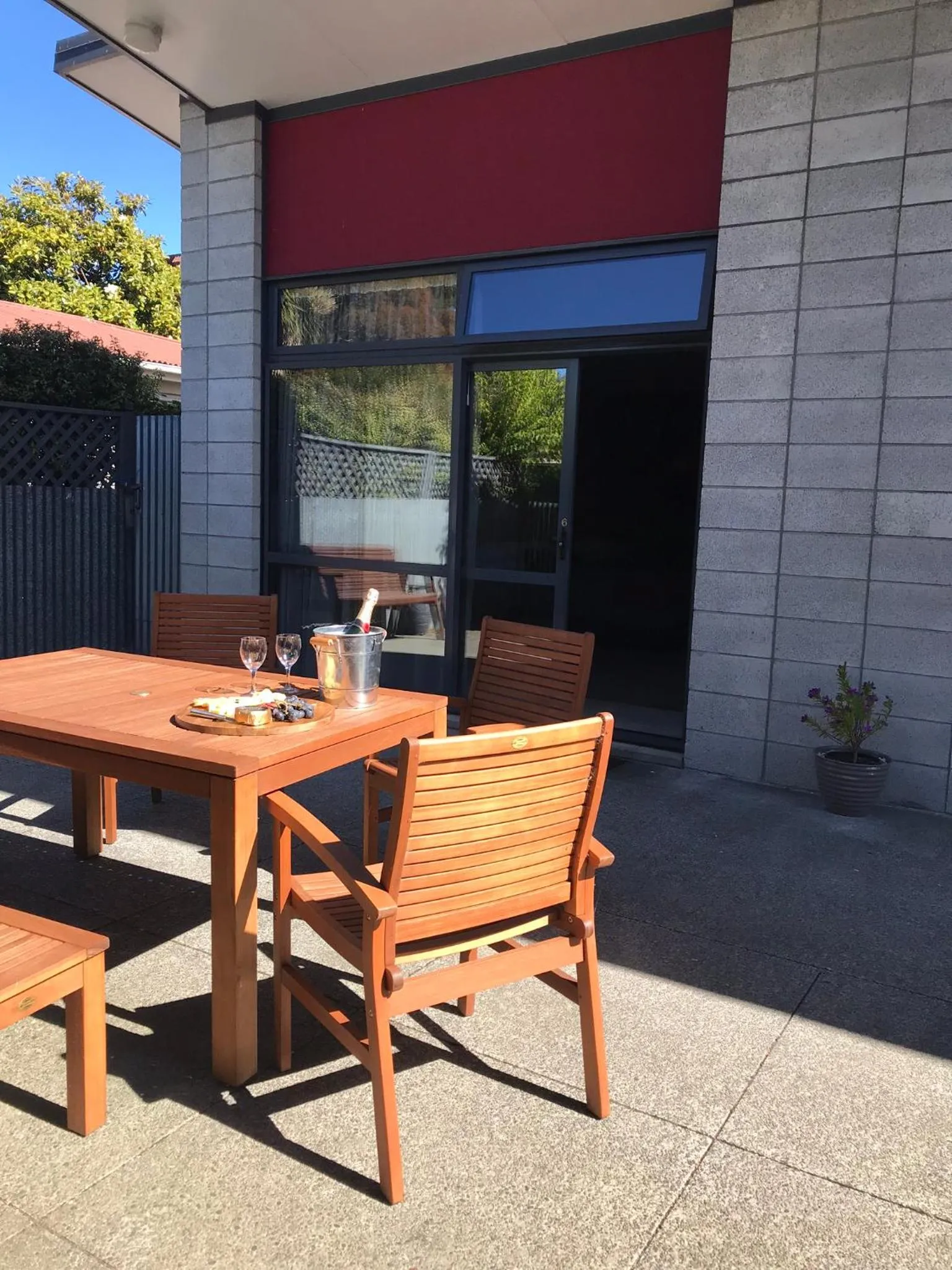 Patio in Kaiapoi on Williams Motel
