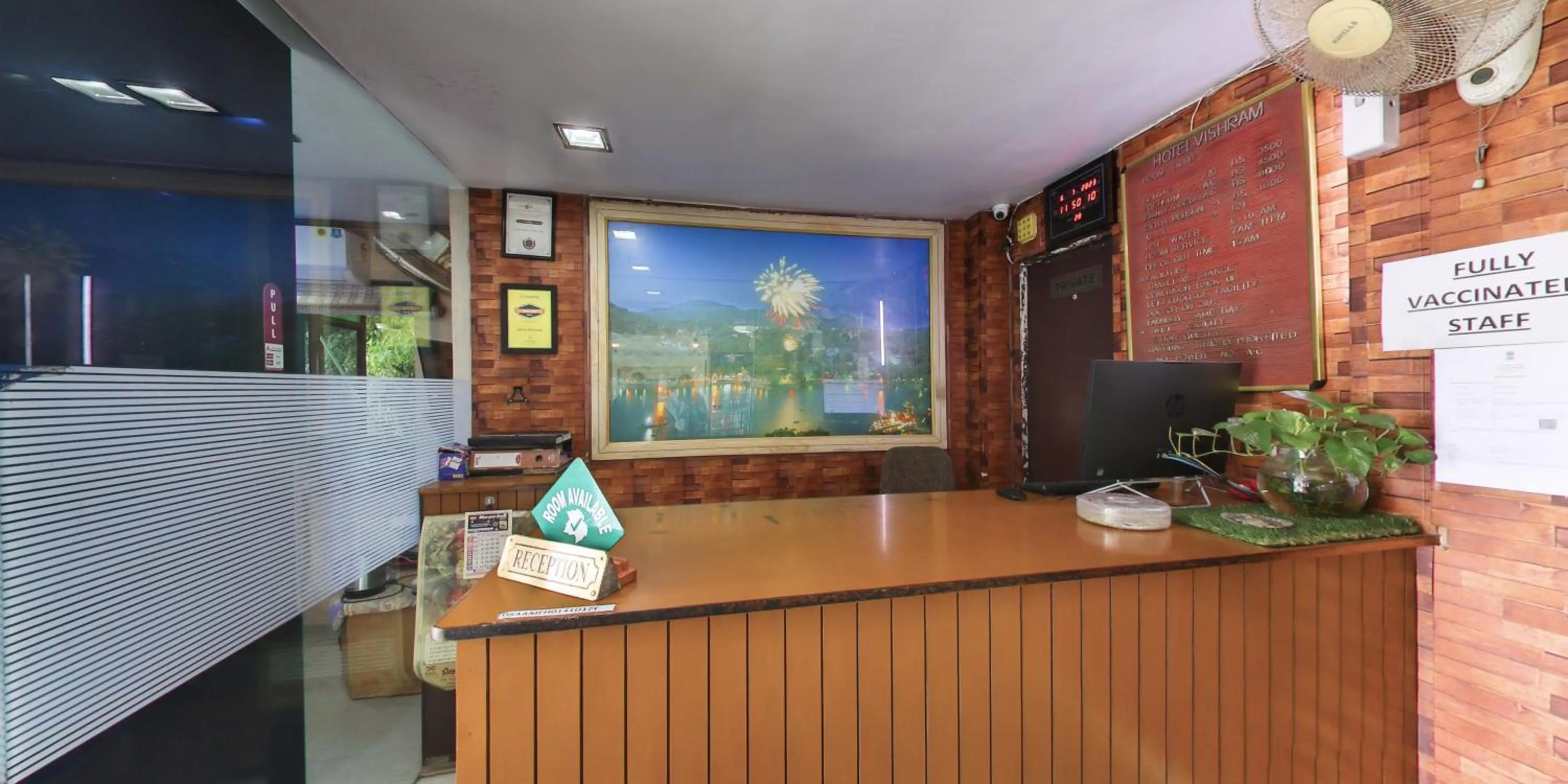 Lobby or reception in Hotel Vishram