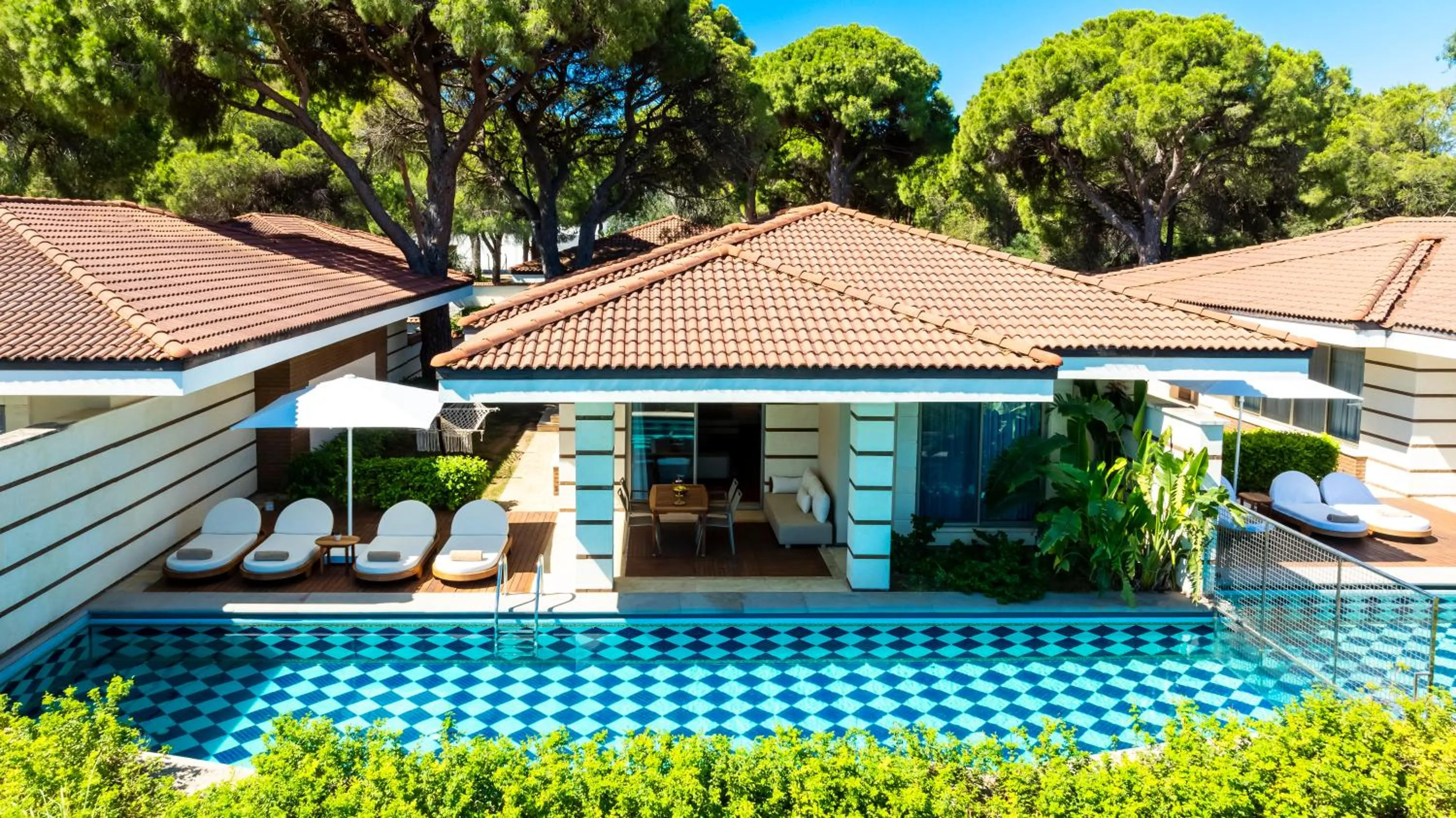 Patio in Kempinski Hotel The Dome Belek