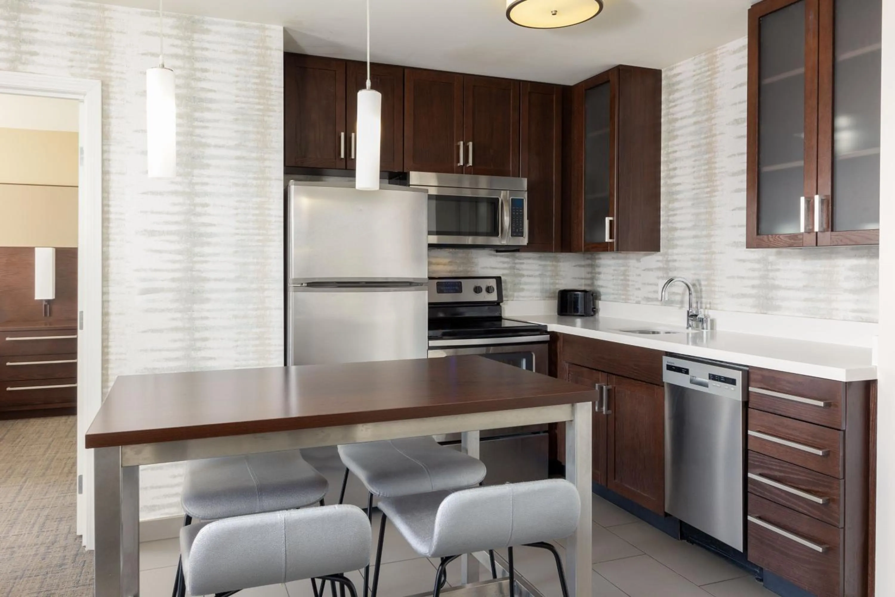 Kitchen or kitchenette in Residence Inn by Marriott Las Vegas Airport