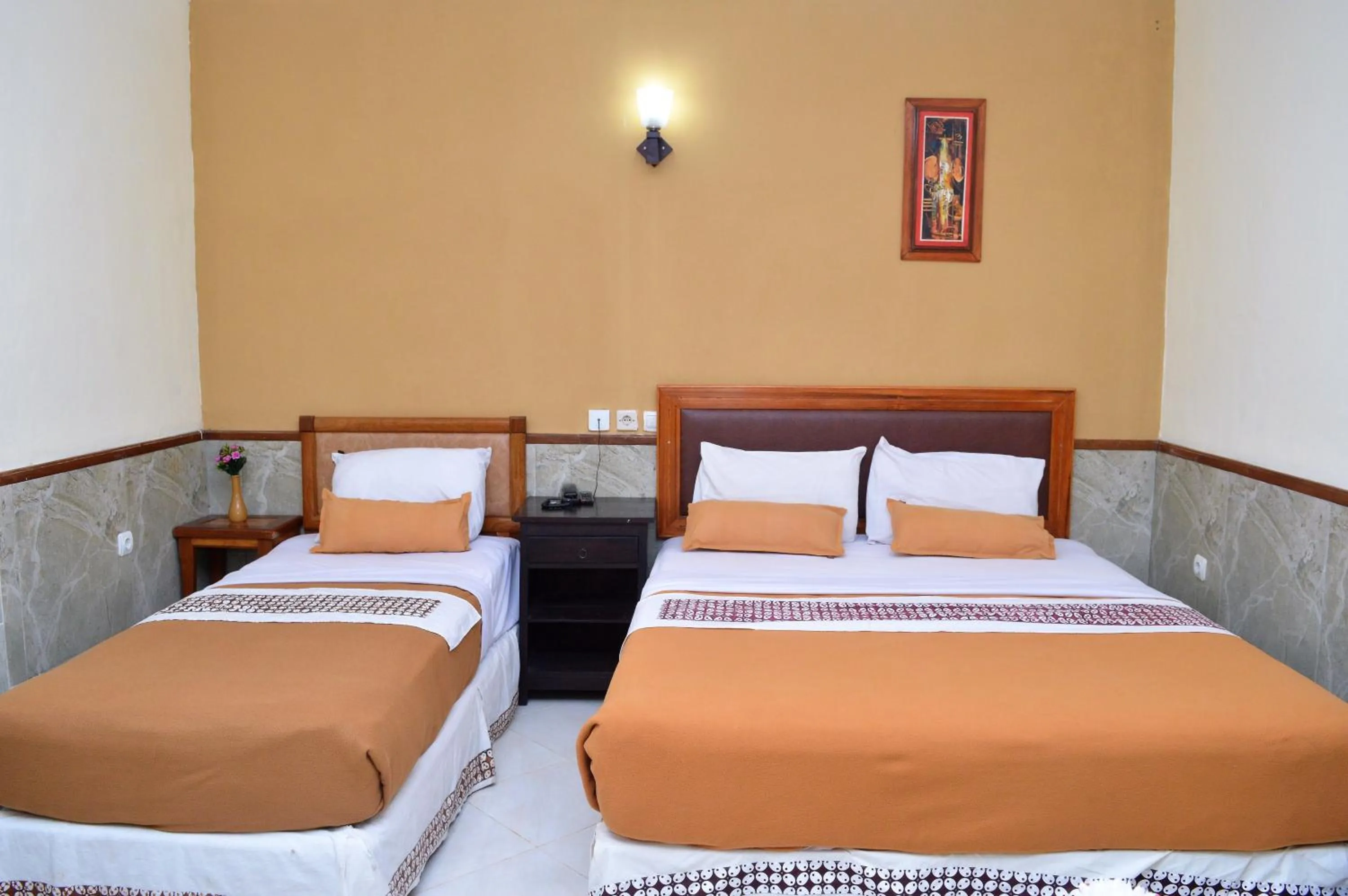 Bed in Hotel Mataram 2 Malioboro