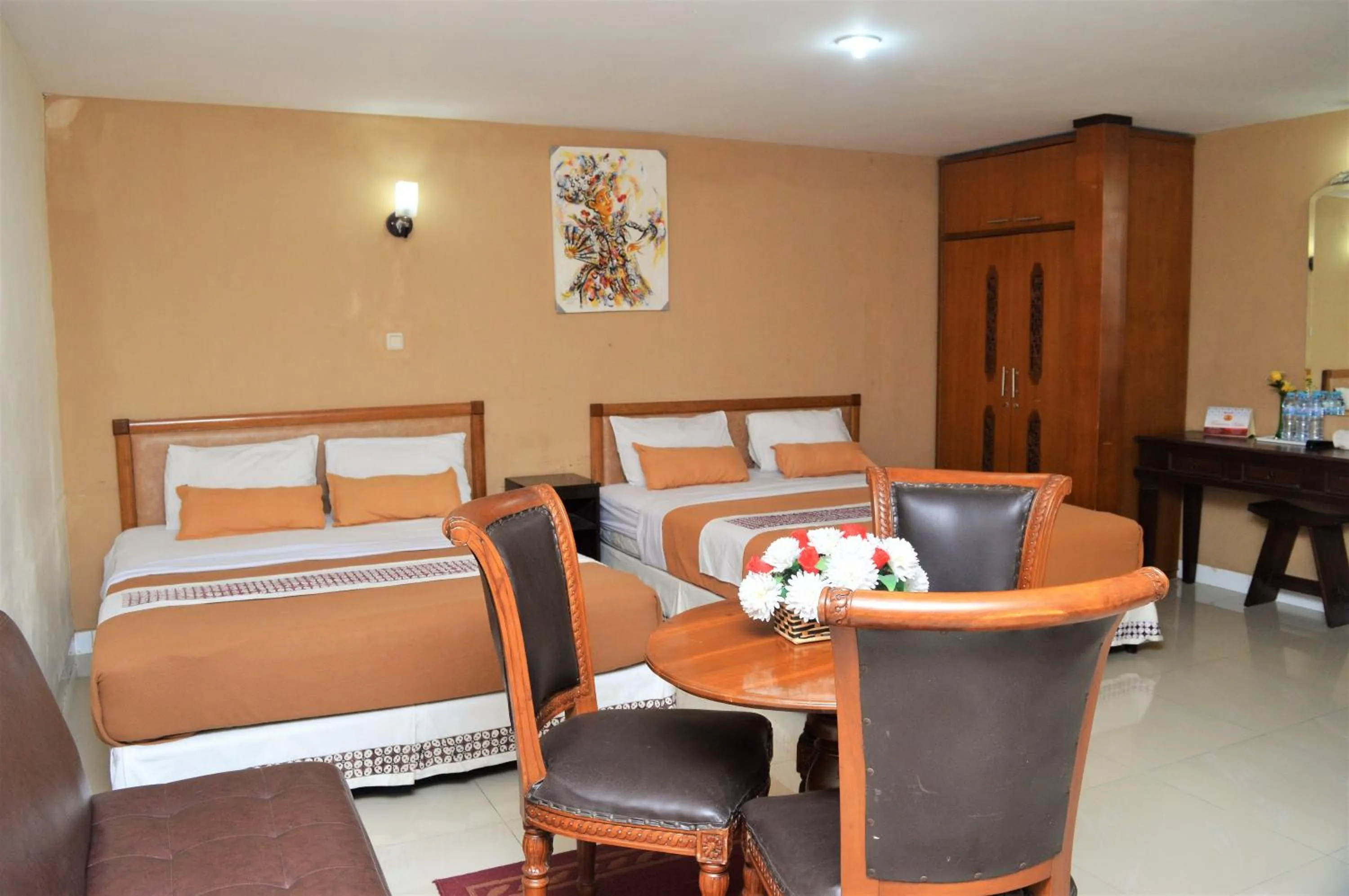 Bed in Hotel Mataram 2 Malioboro