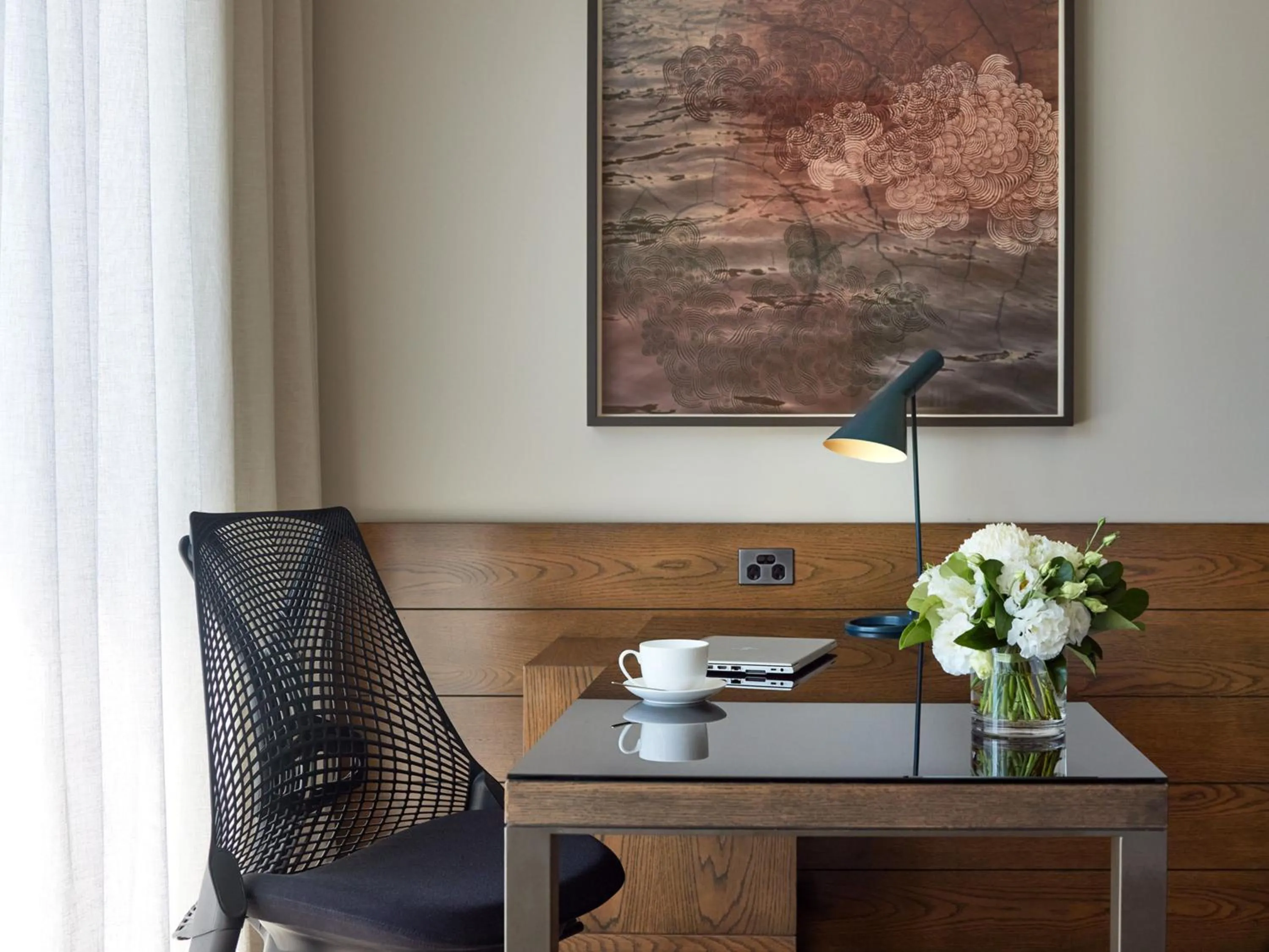 Seating area in Pan Pacific Melbourne