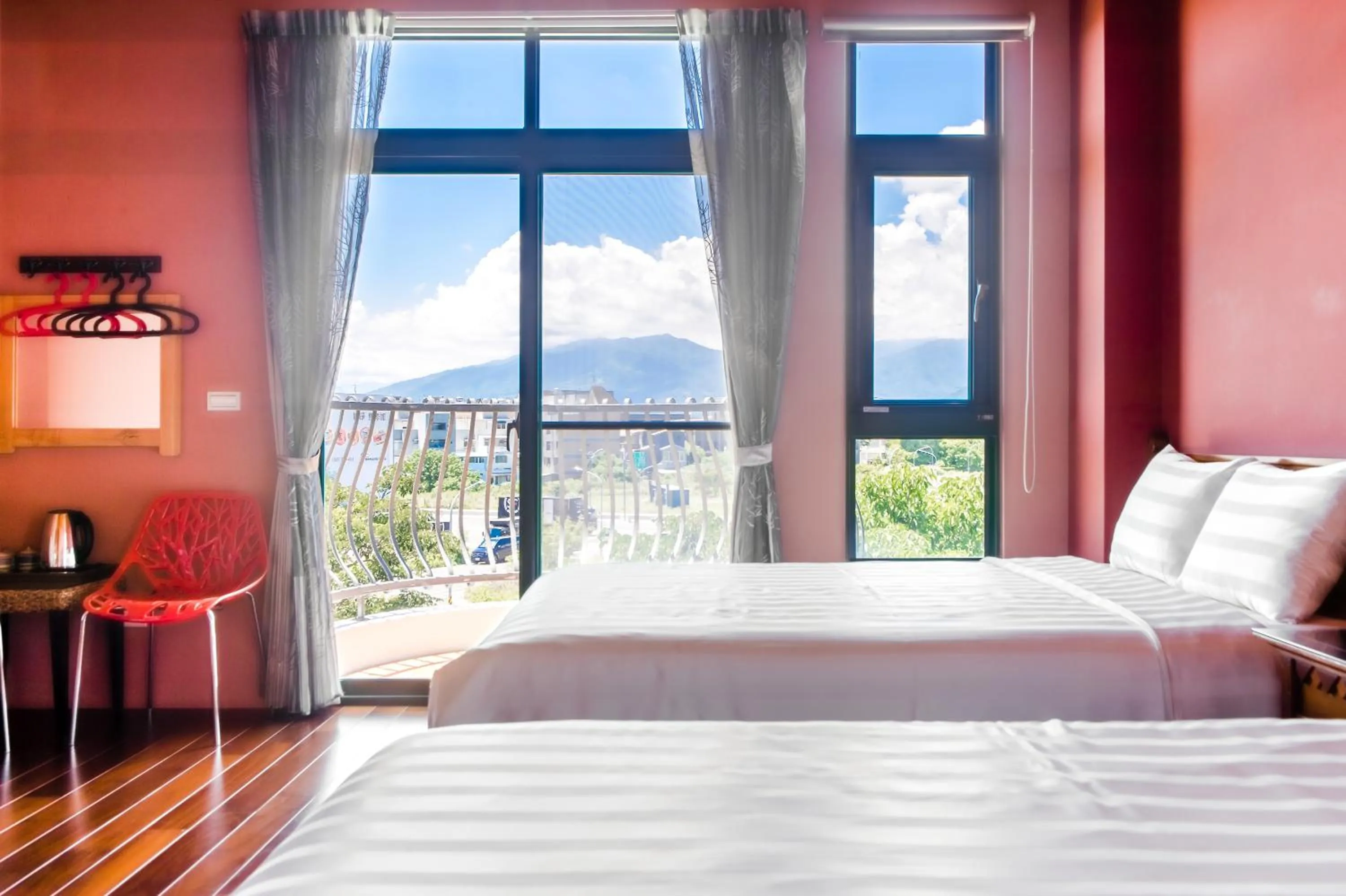 Bedroom, Bed in Summer Garden