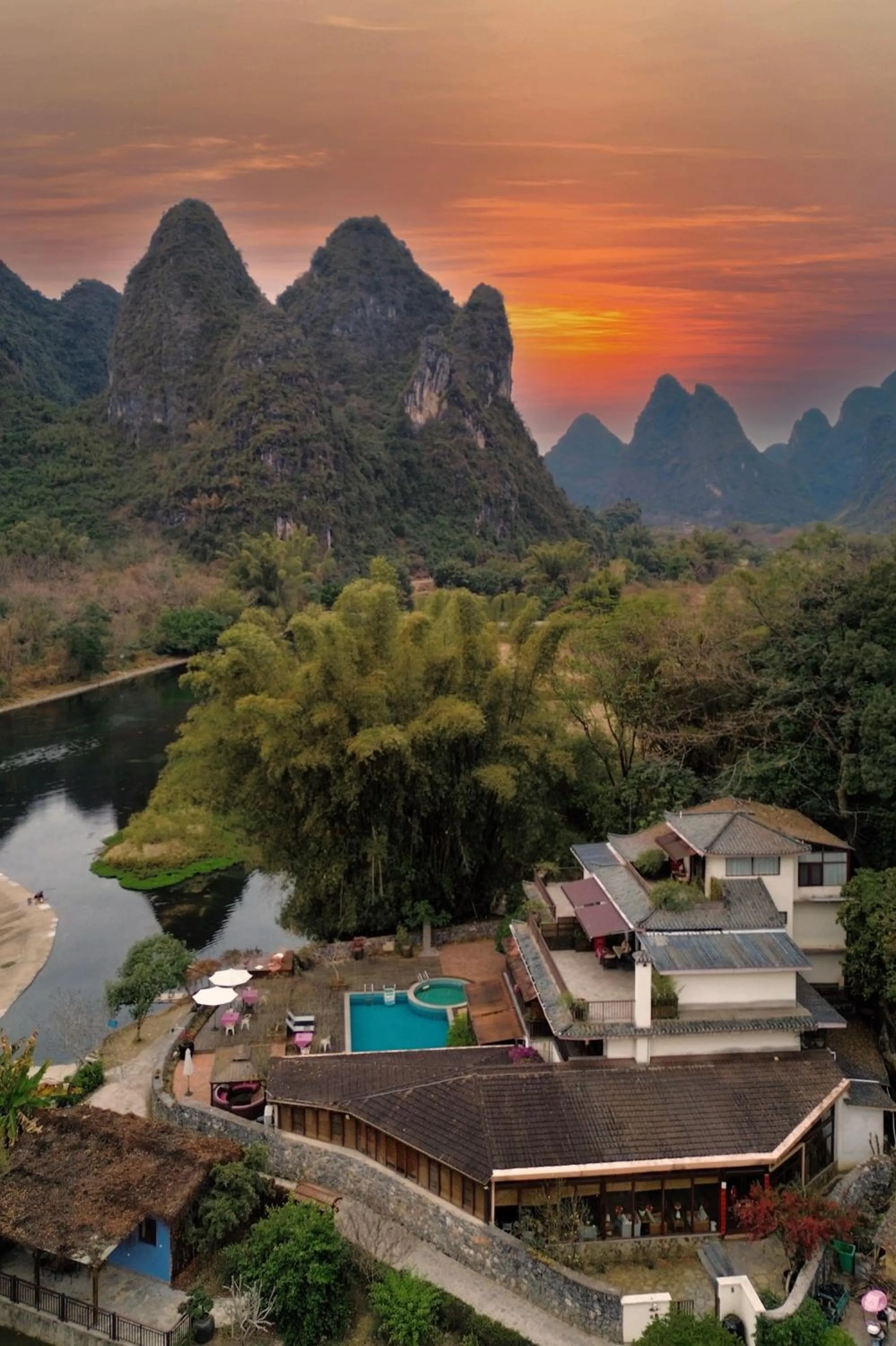 Property building in Yangshuo The Apsara Lodge