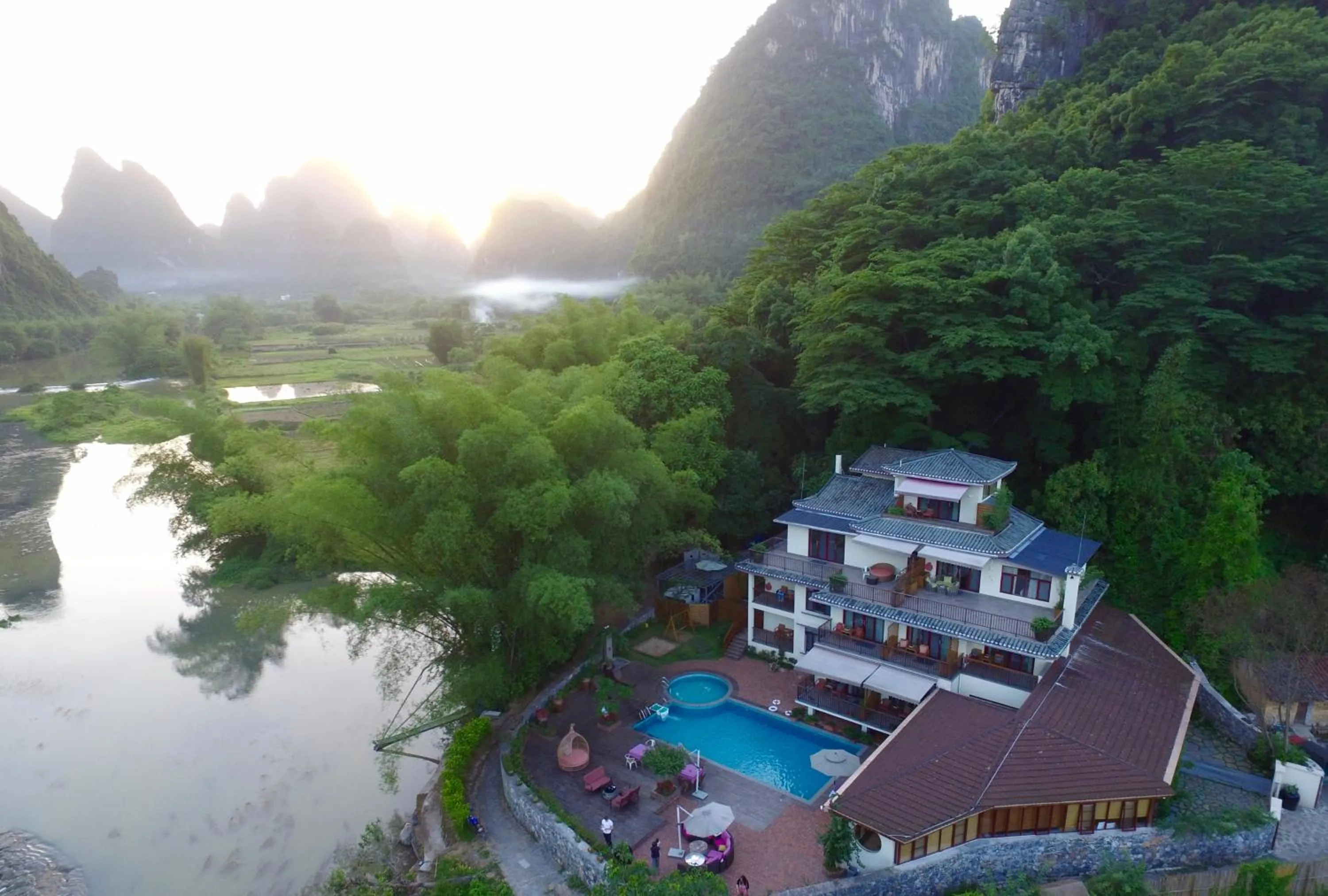 Property building in Yangshuo The Apsara Lodge