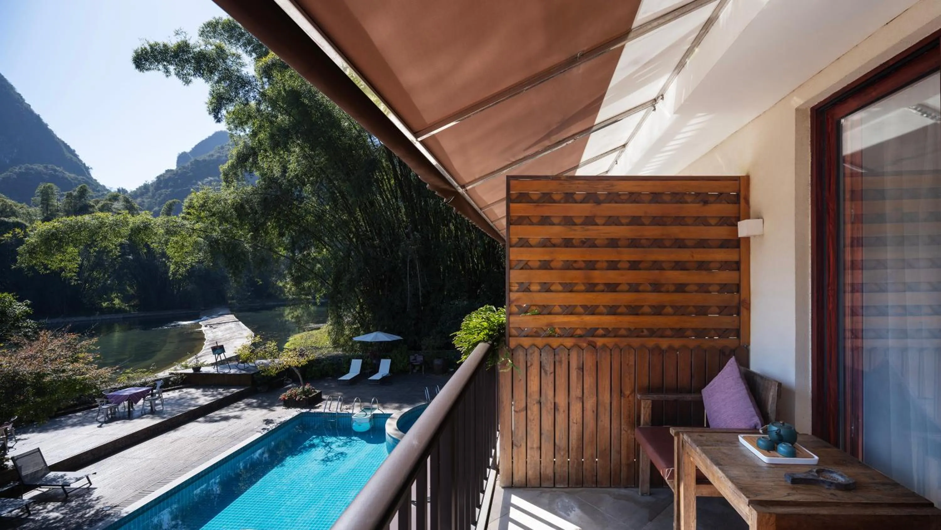 View (from property/room) in Yangshuo The Apsara Lodge