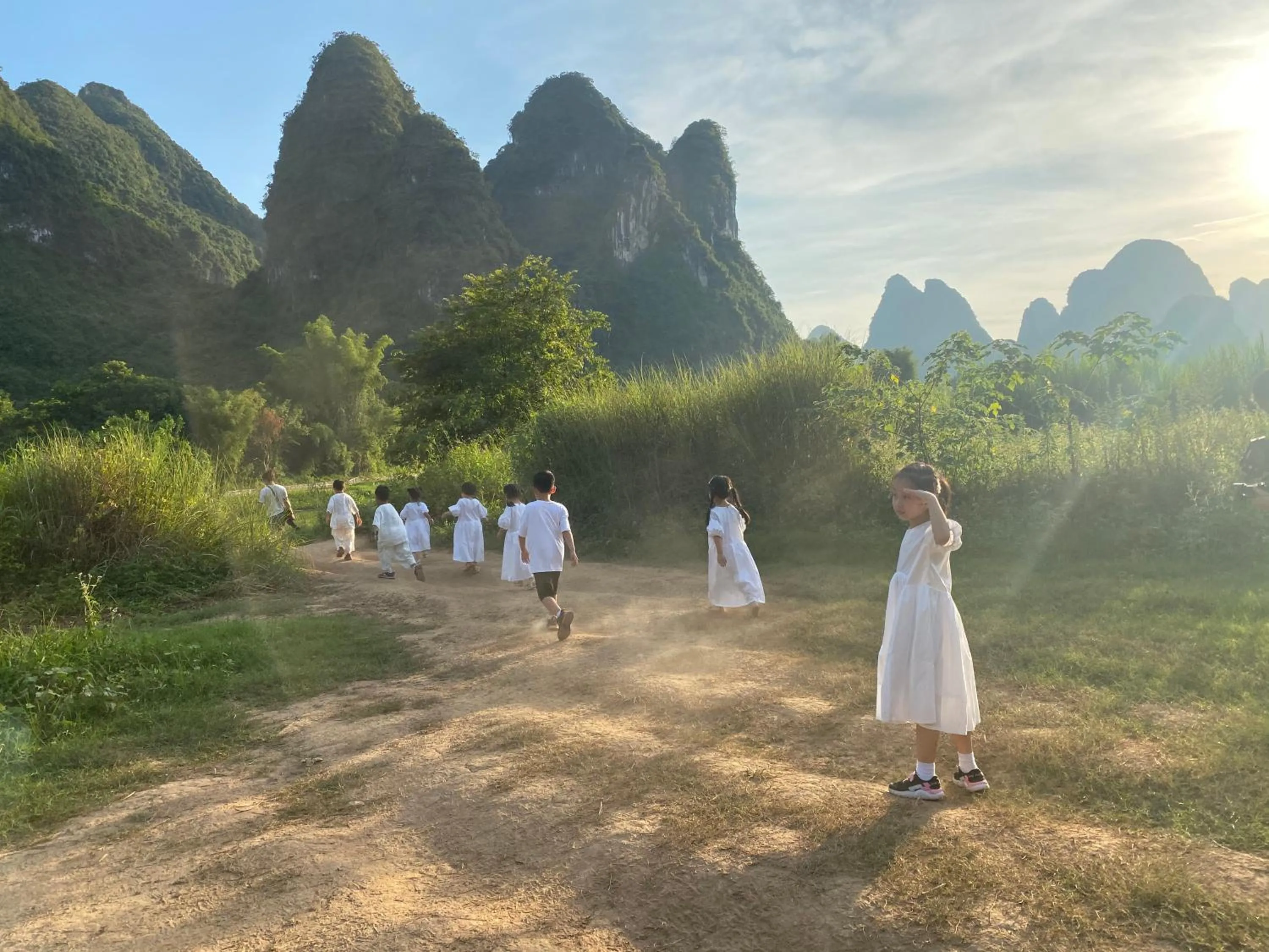 Children play ground in Yangshuo The Apsara Lodge