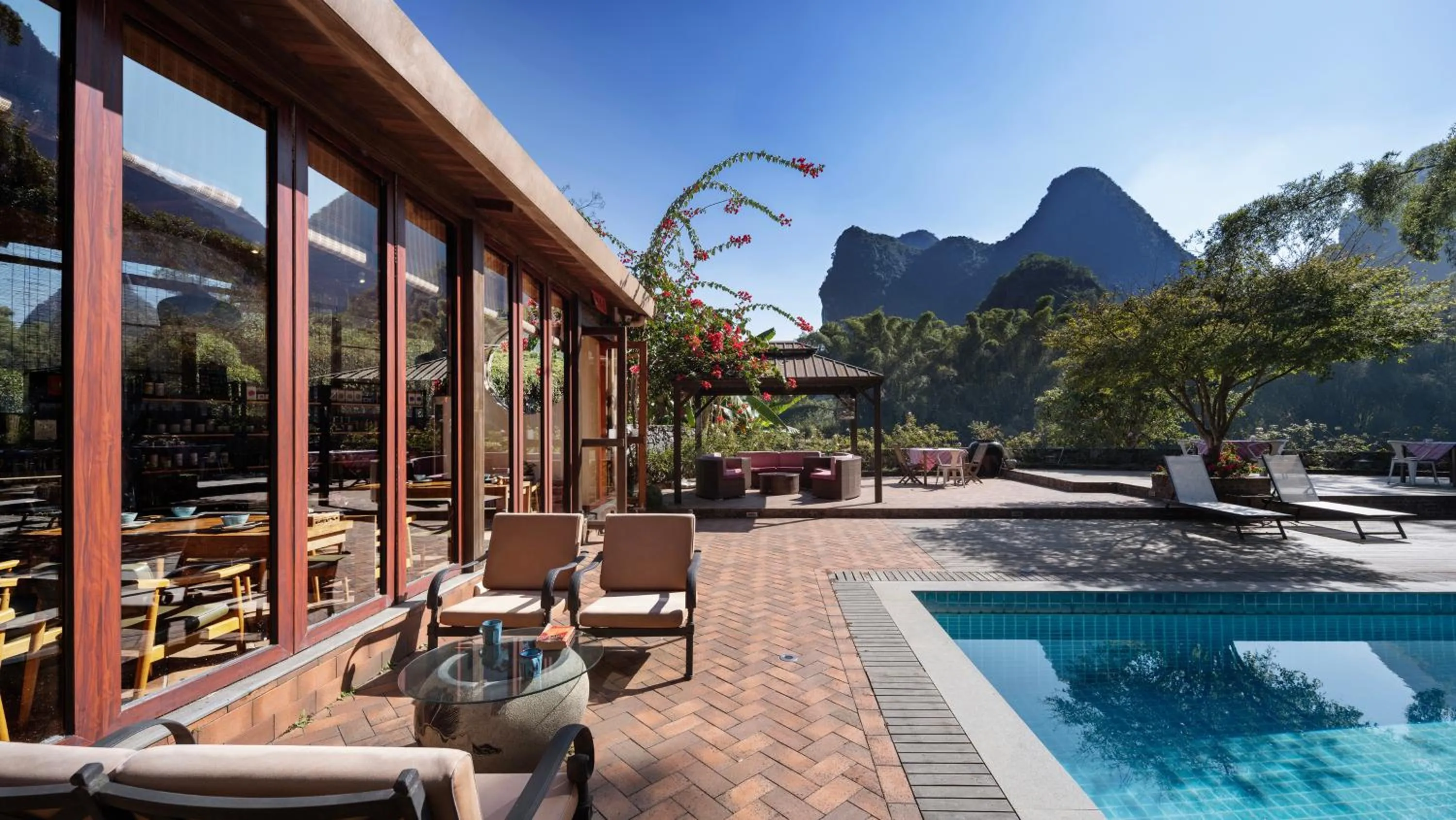 Garden in Yangshuo The Apsara Lodge