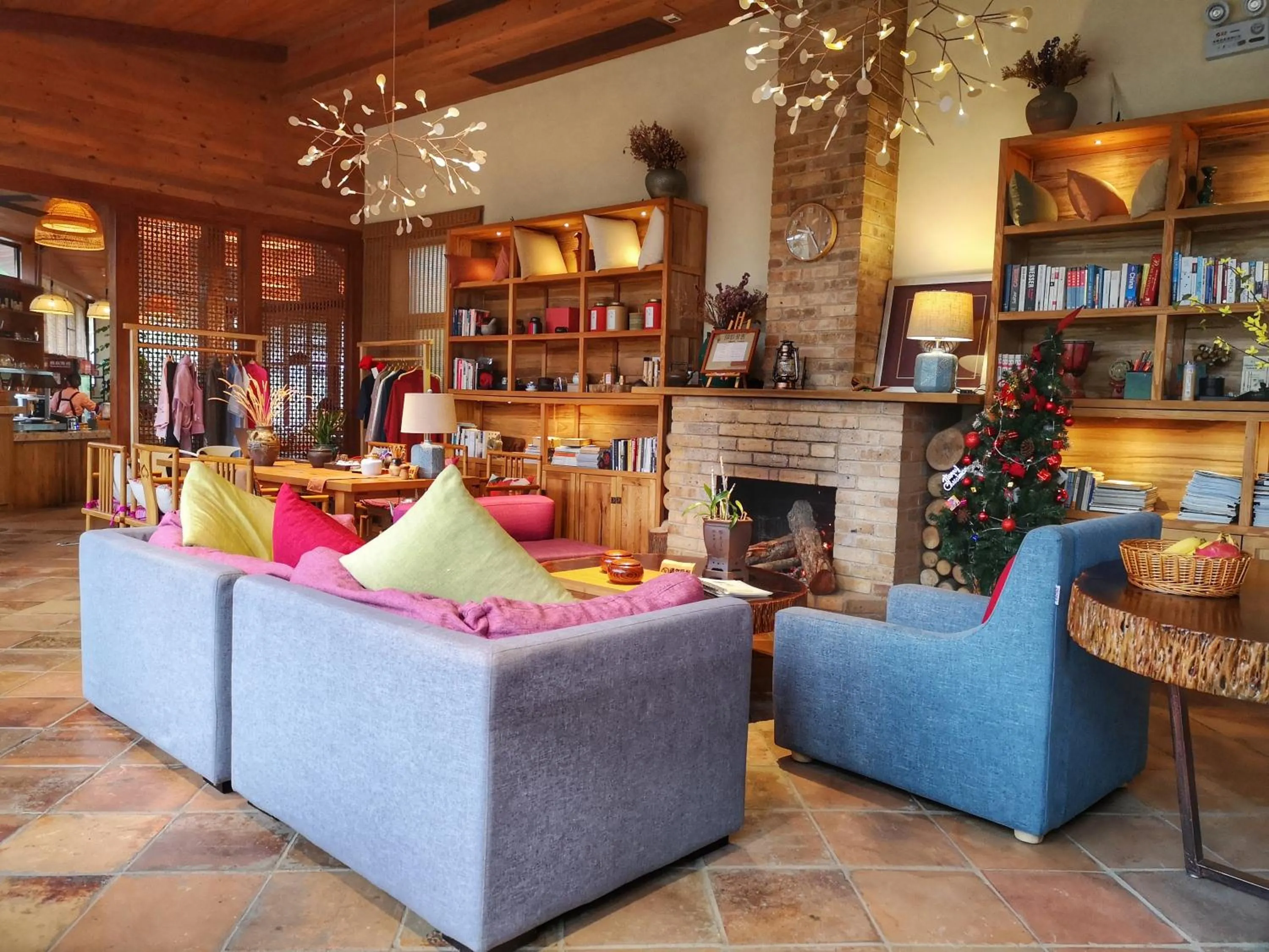 Lobby or reception in Yangshuo The Apsara Lodge