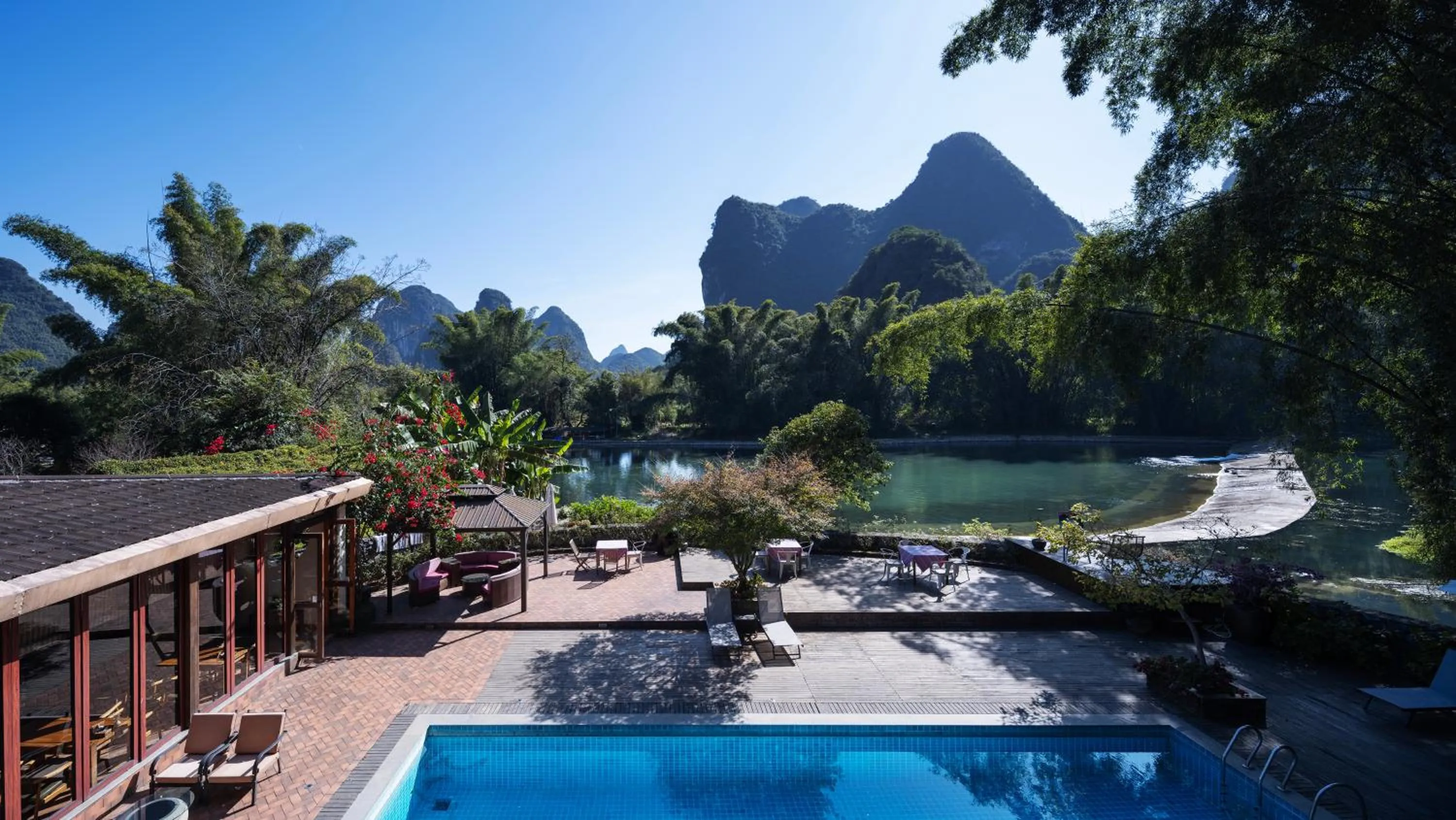 View (from property/room) in Yangshuo The Apsara Lodge