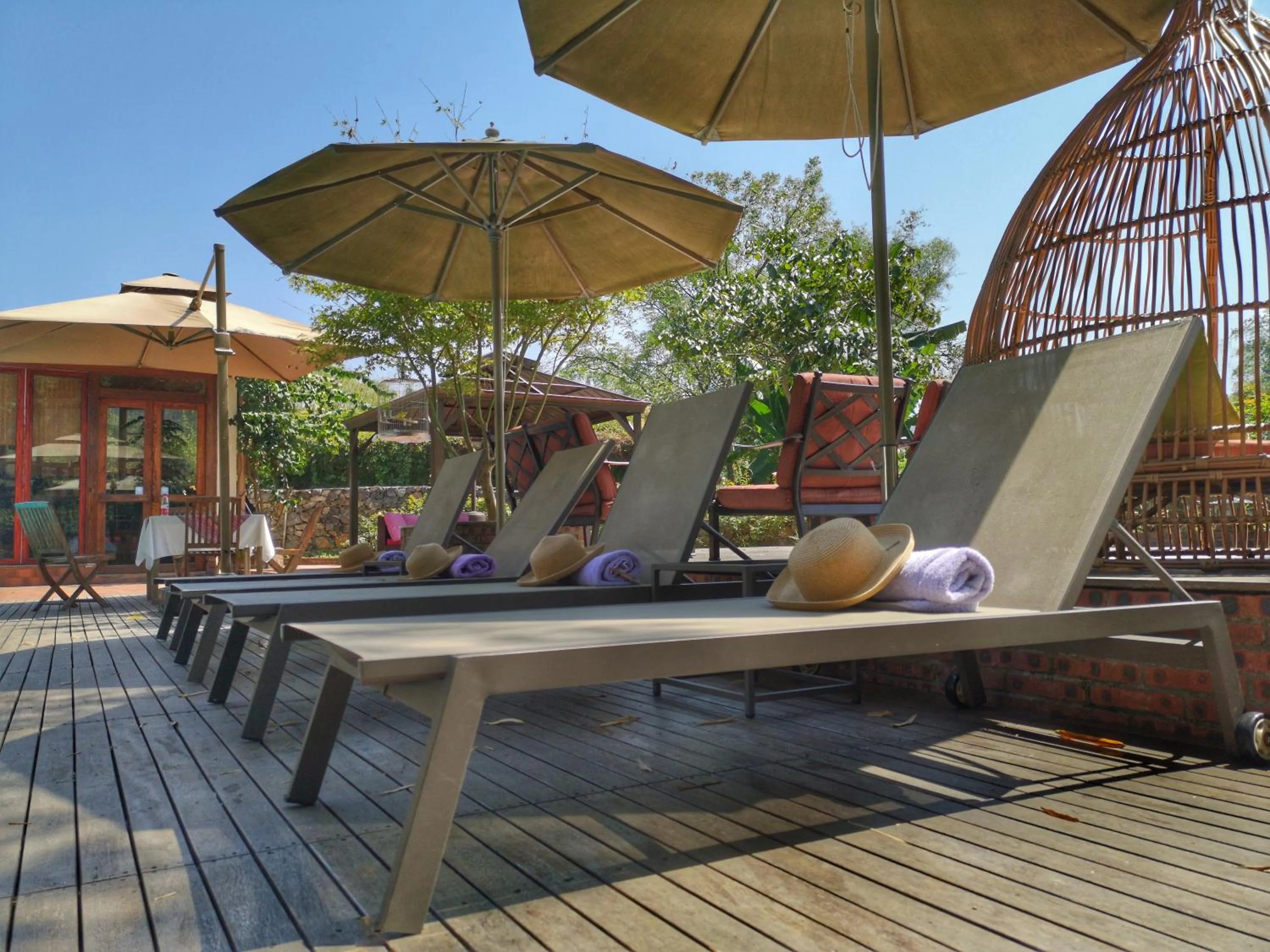 Swimming pool in Yangshuo The Apsara Lodge