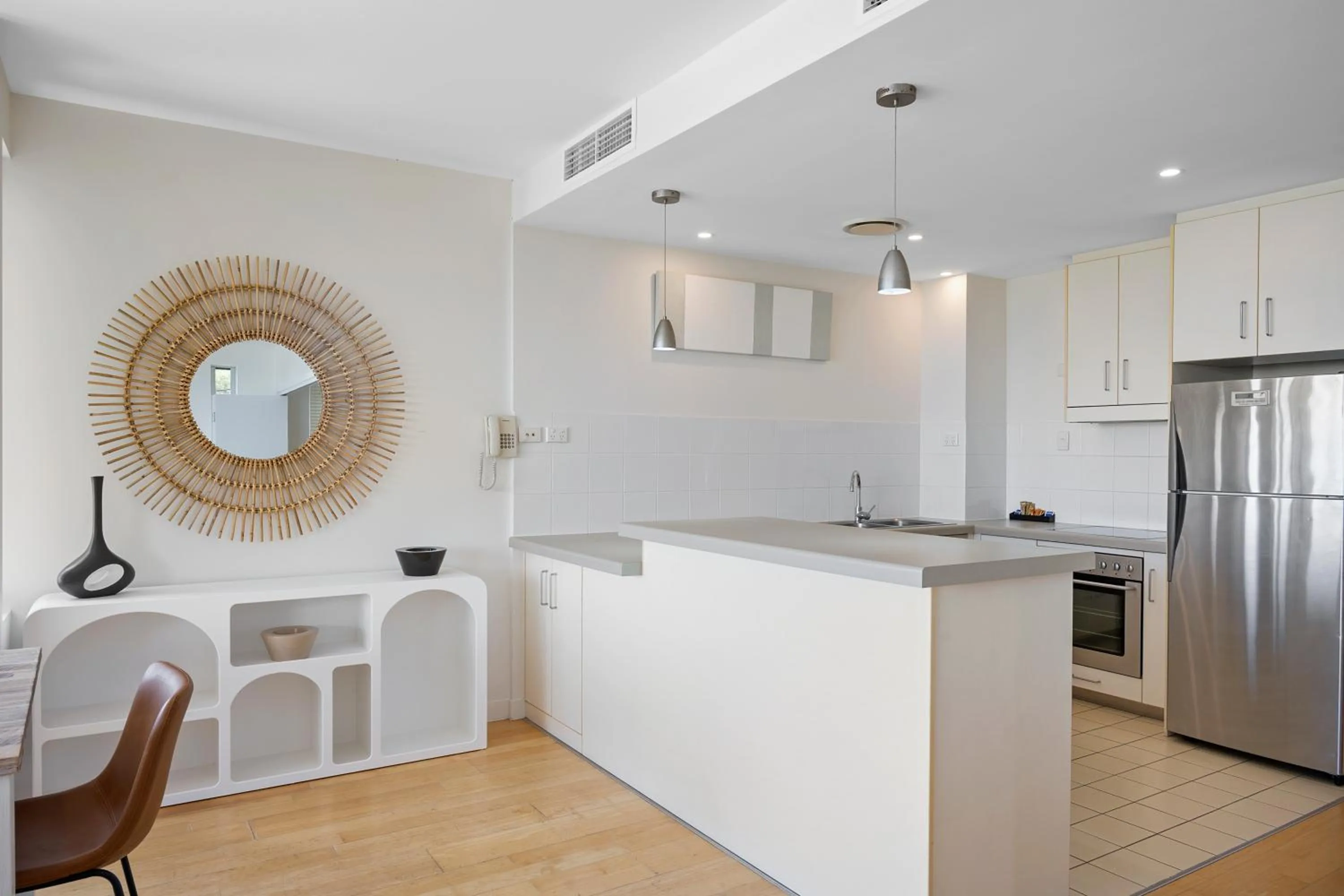 Kitchen or kitchenette in Rainbow Ocean Palms Resort
