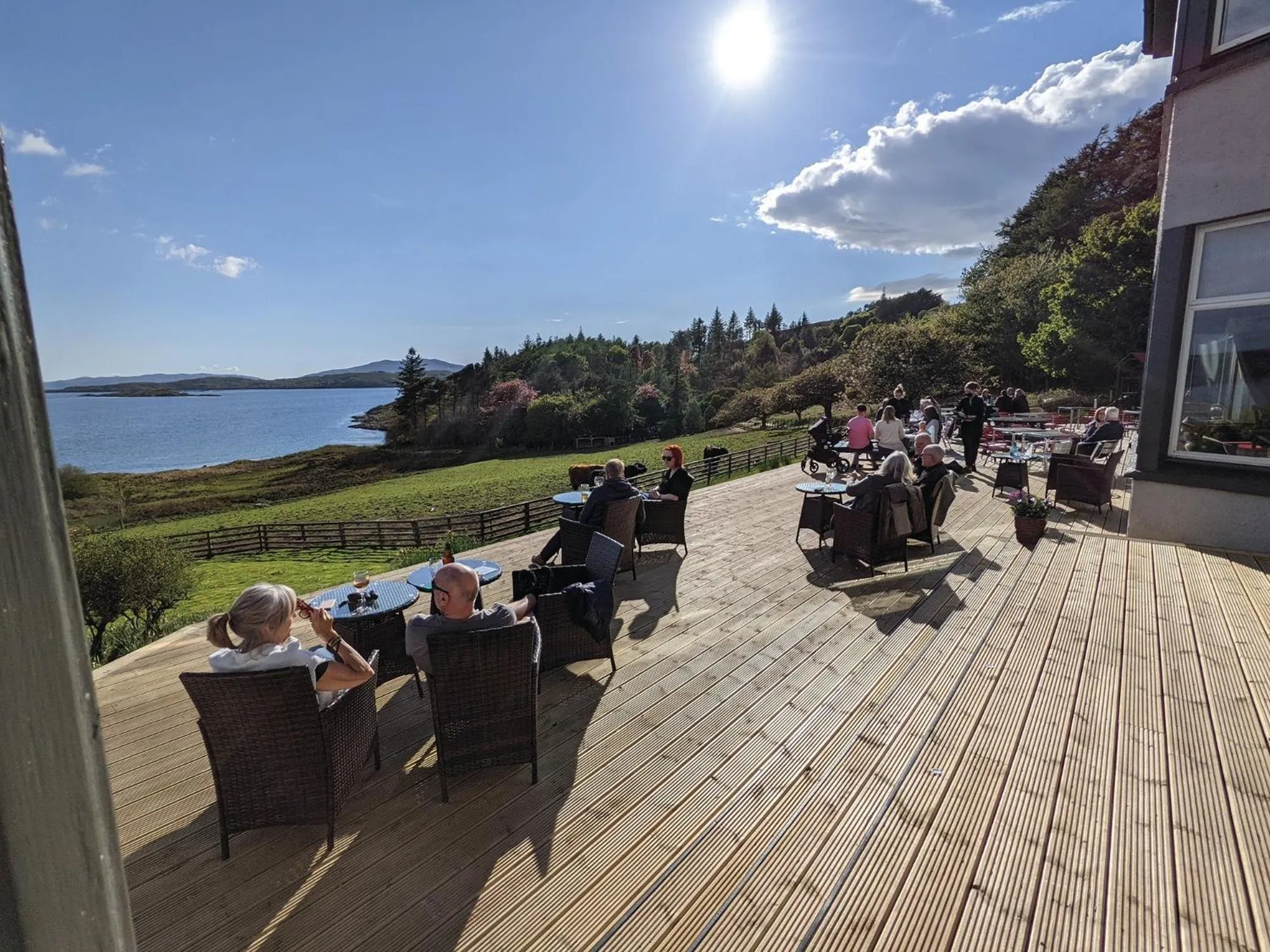 Patio in Loch Melfort Hotel