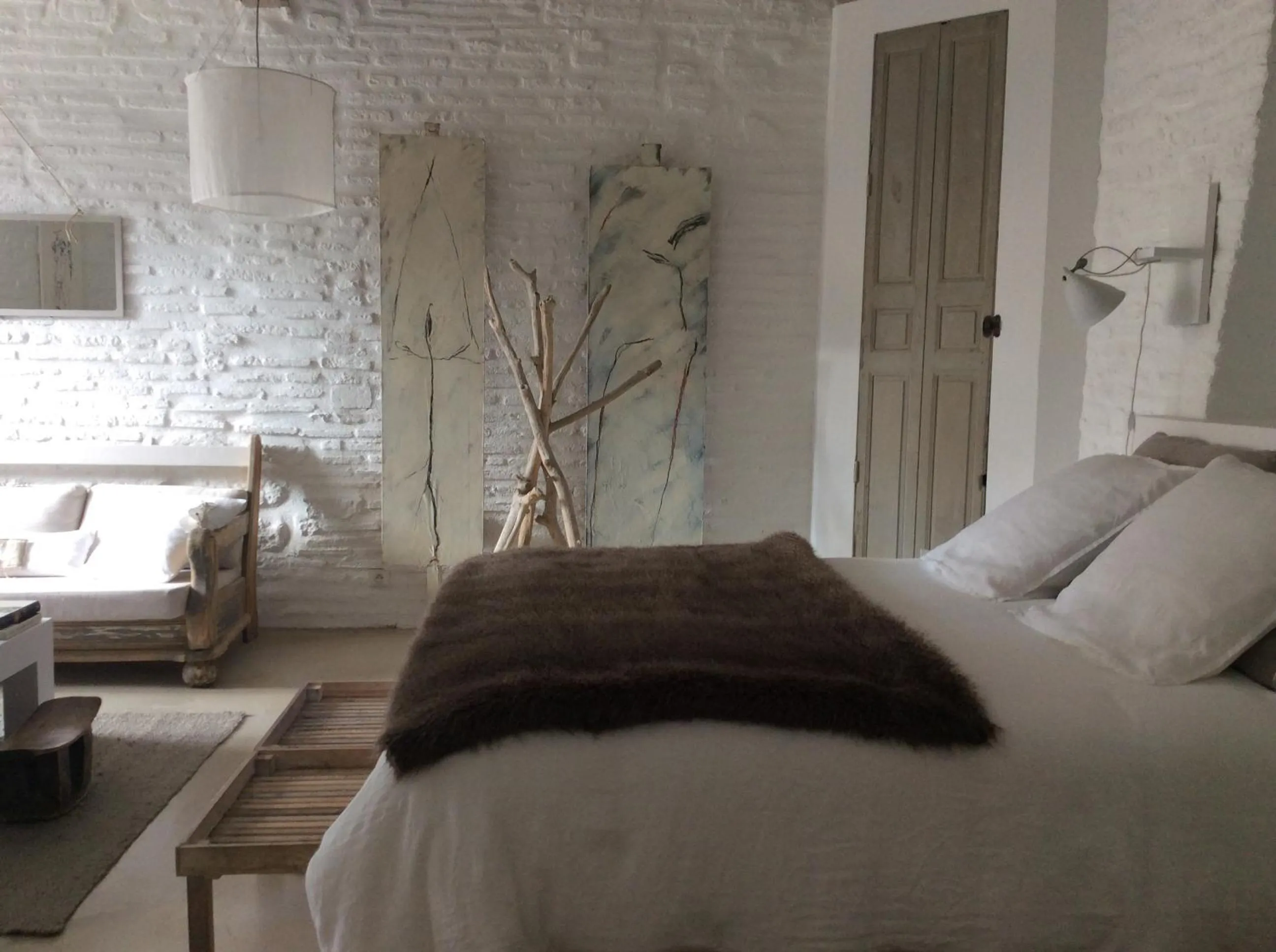 Bedroom, Bed in La maison sur la place