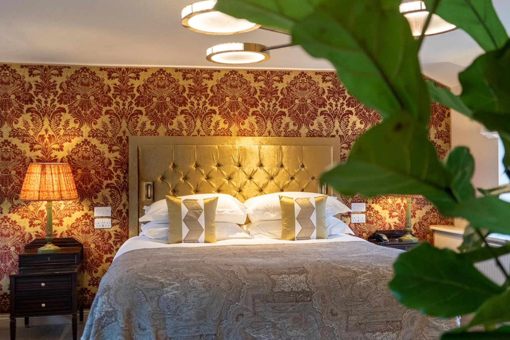 Bedroom, Bed in Bishopstrow Hotel and Spa - Small Luxury Hotels of the World