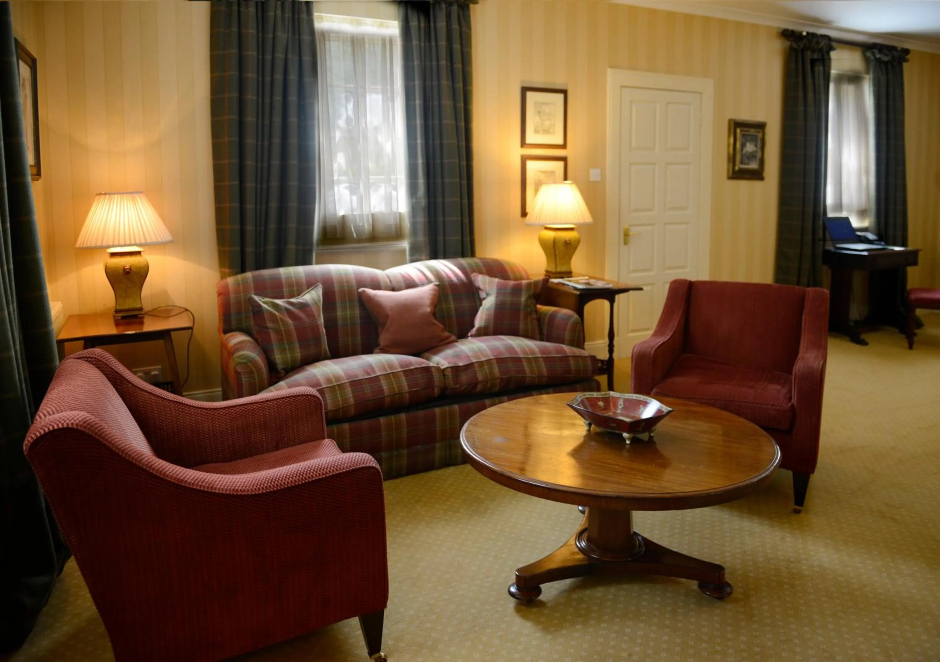 Seating area in Inverlochy Castle Hotel