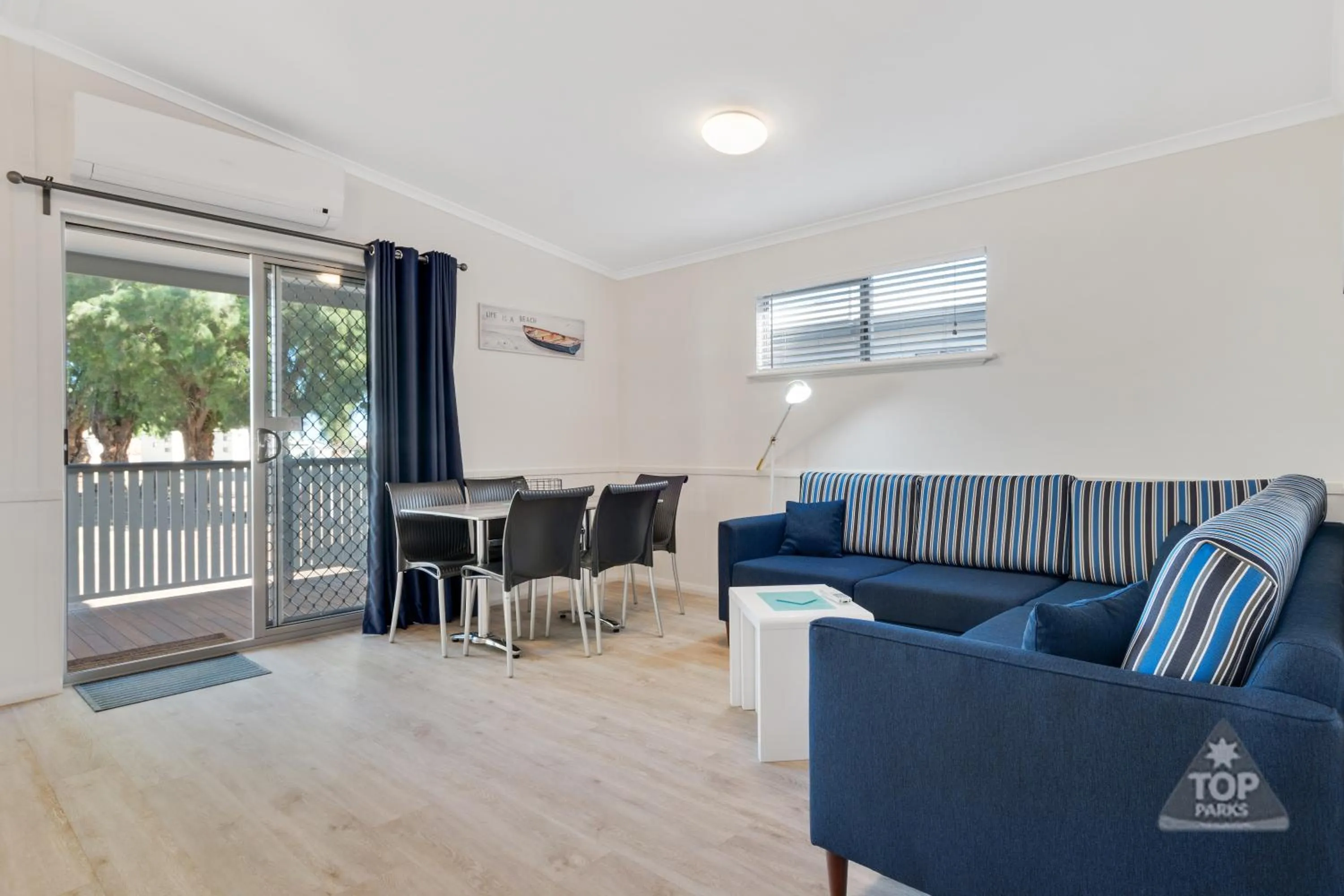 Living room in Horrocks Beach Caravan Park