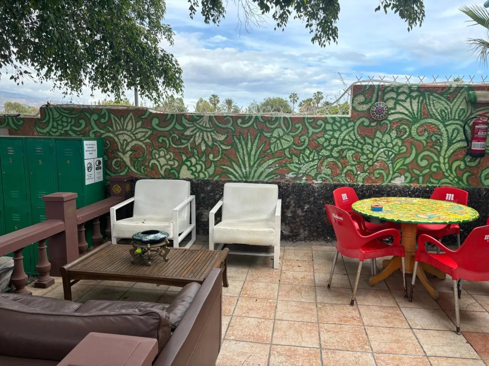 Patio in Hostel Los Duendes del Sur