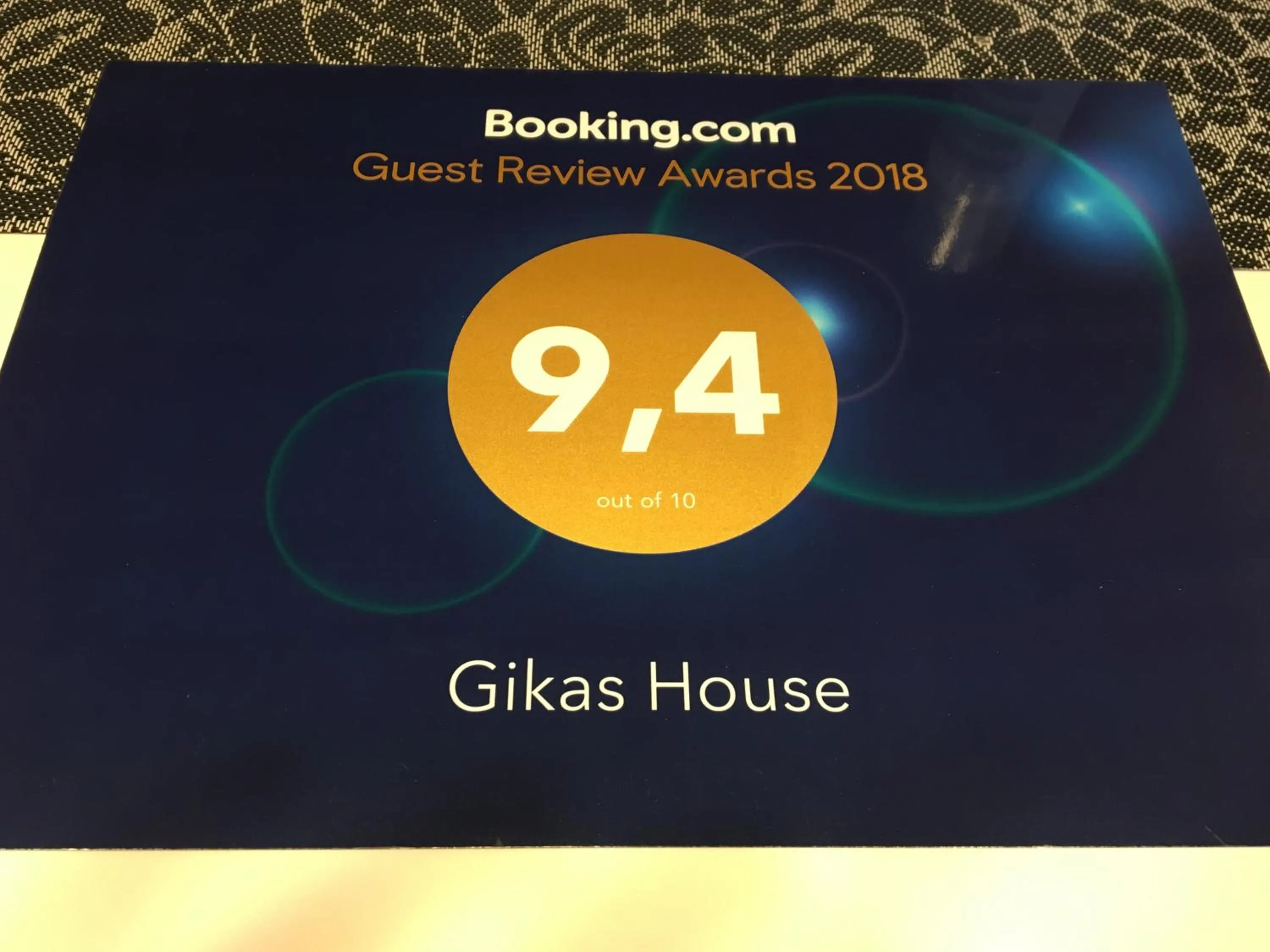 Certificate/Award in Palapart Gikas House