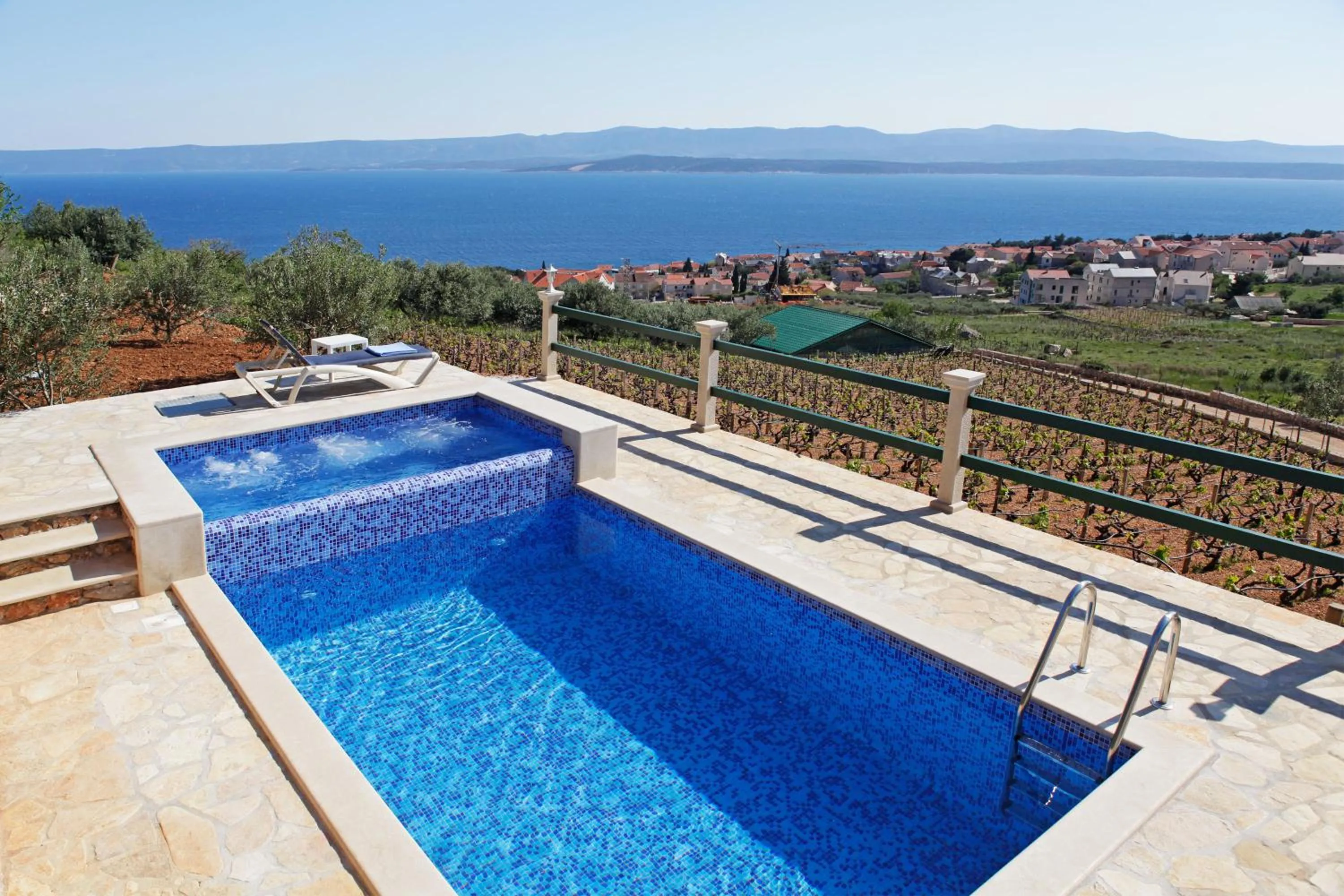 Pool view in Holiday home Nina