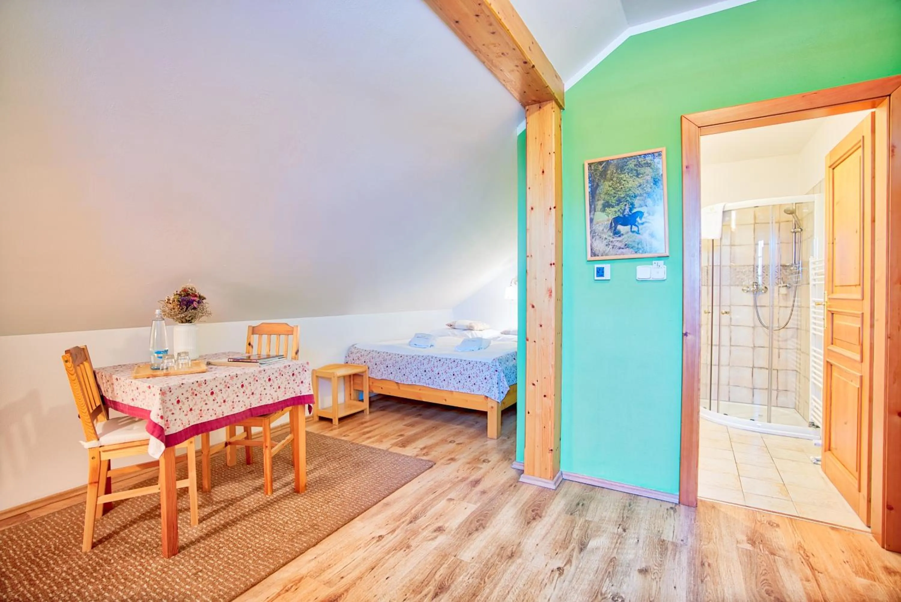 Bed in Penzion Pivnice - Jítravský Dvorec