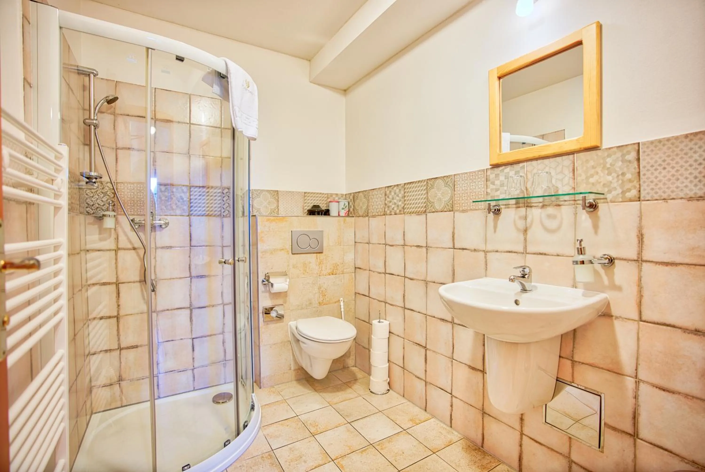 Shower in Penzion Pivnice - Jítravský Dvorec