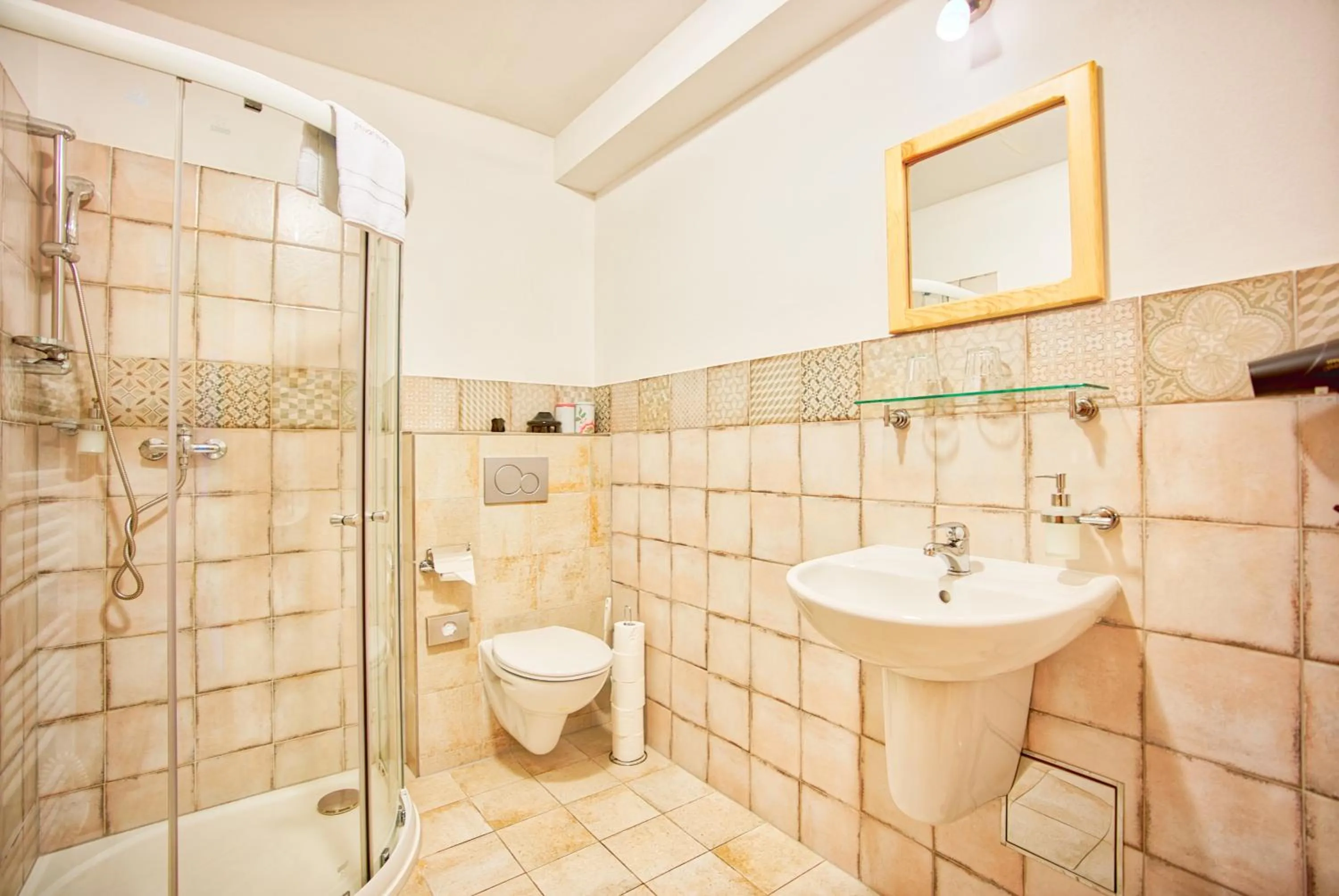 Shower in Penzion Pivnice - Jítravský Dvorec