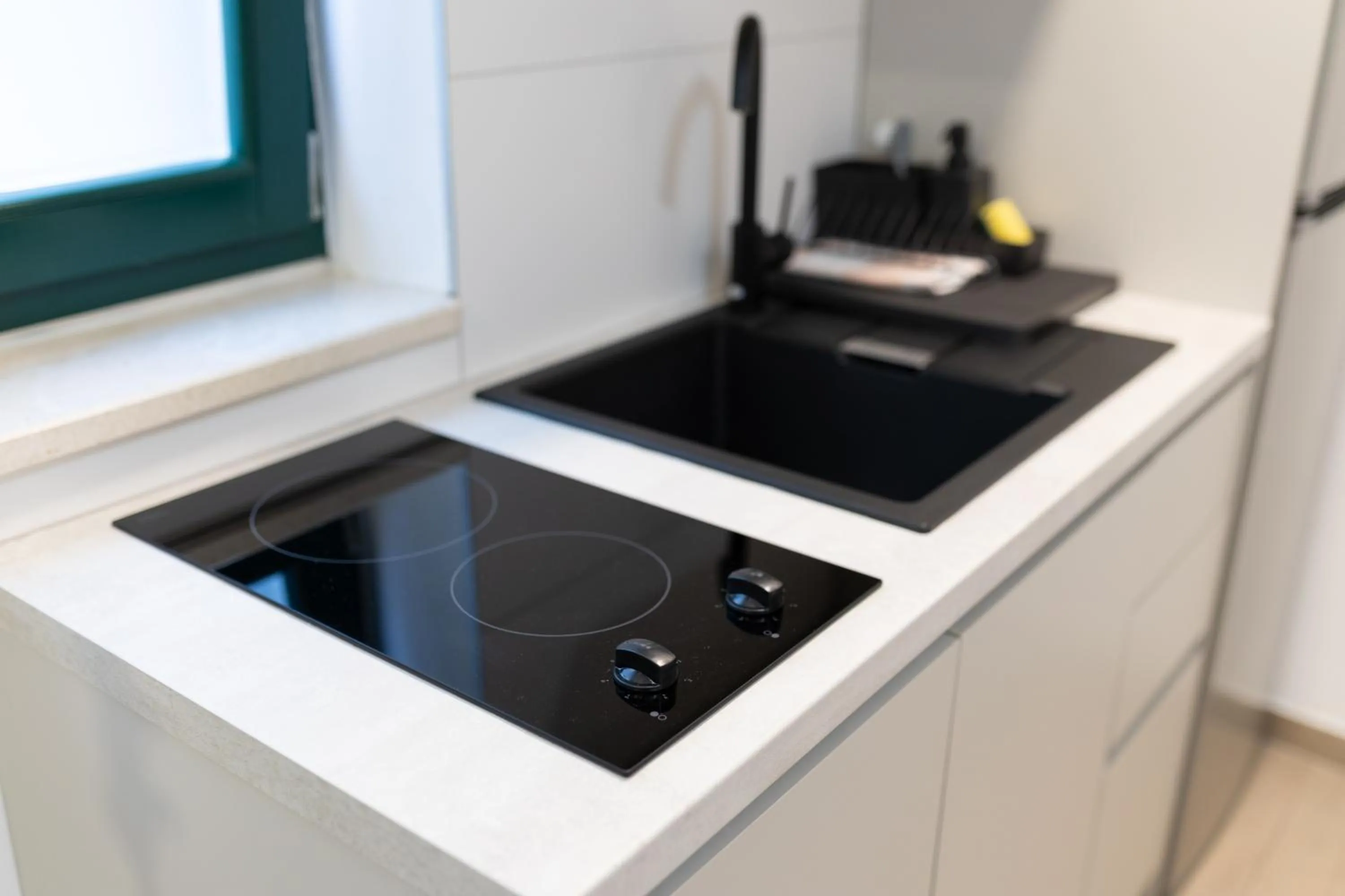 Kitchen or kitchenette in Apartments Korta