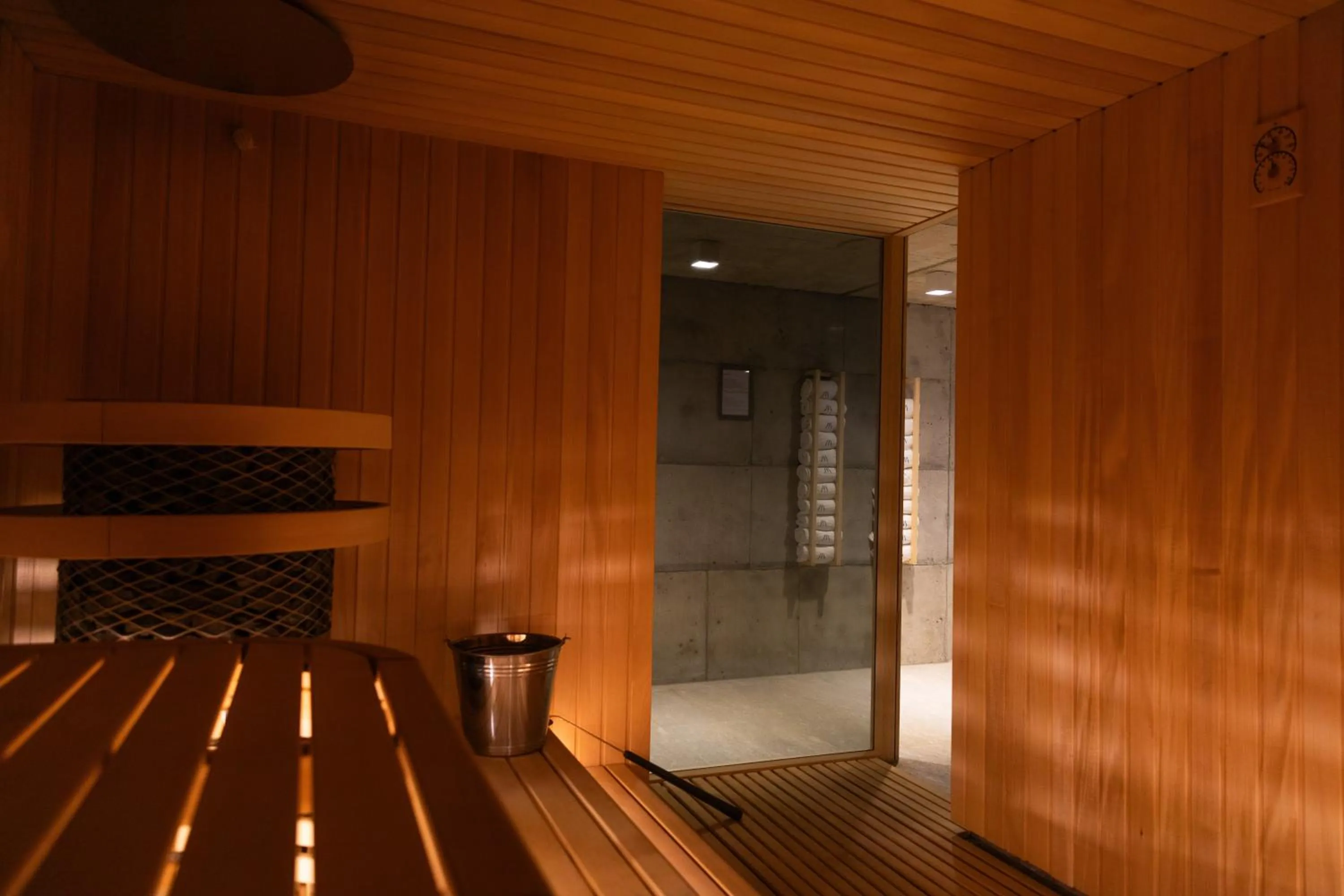 Sauna in Michaelson Boutique Hotel & SPA Brícoła