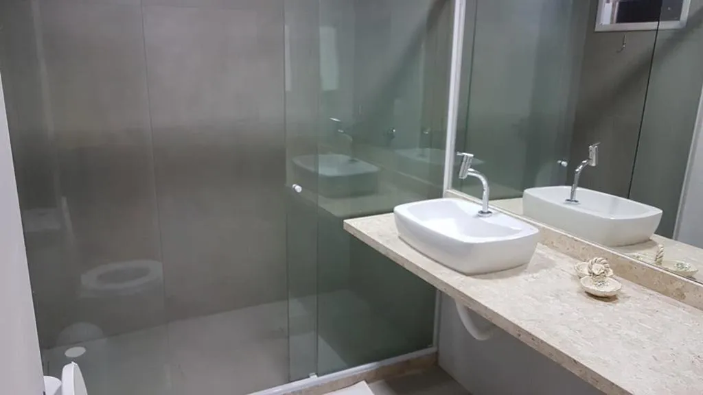 Bathroom in Pousada das Bromélias