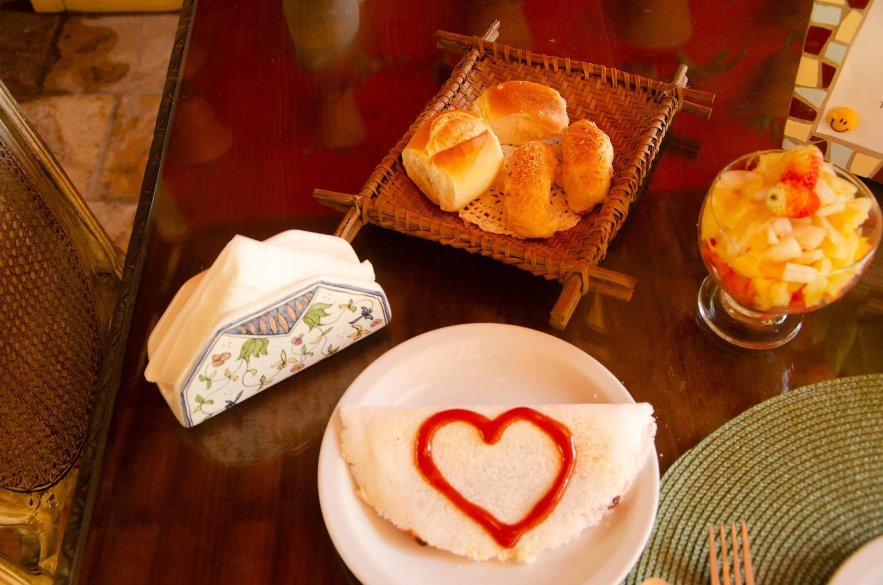 Food and drinks in Pousada das Bromélias