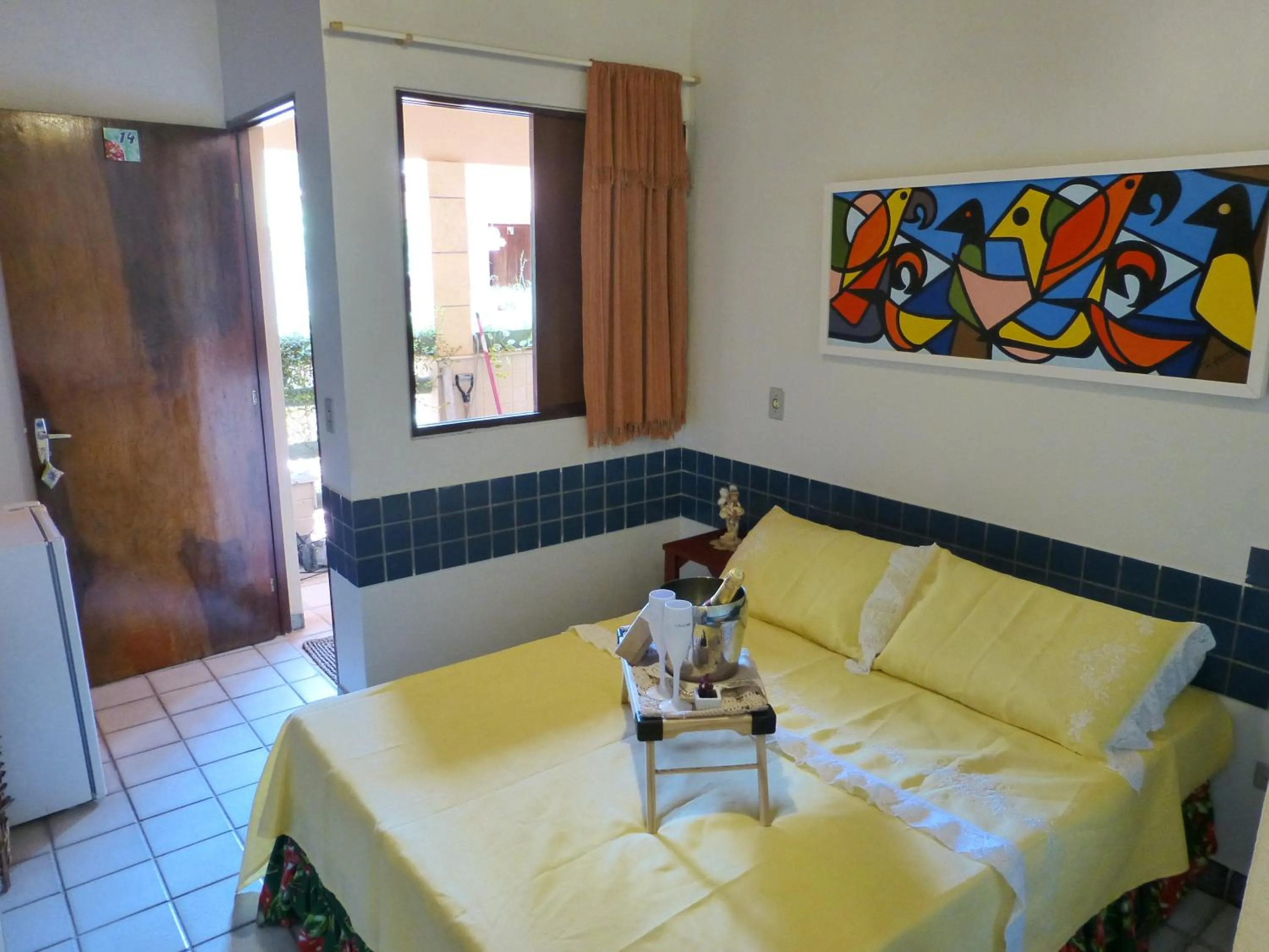 Bed in Pousada das Bromélias