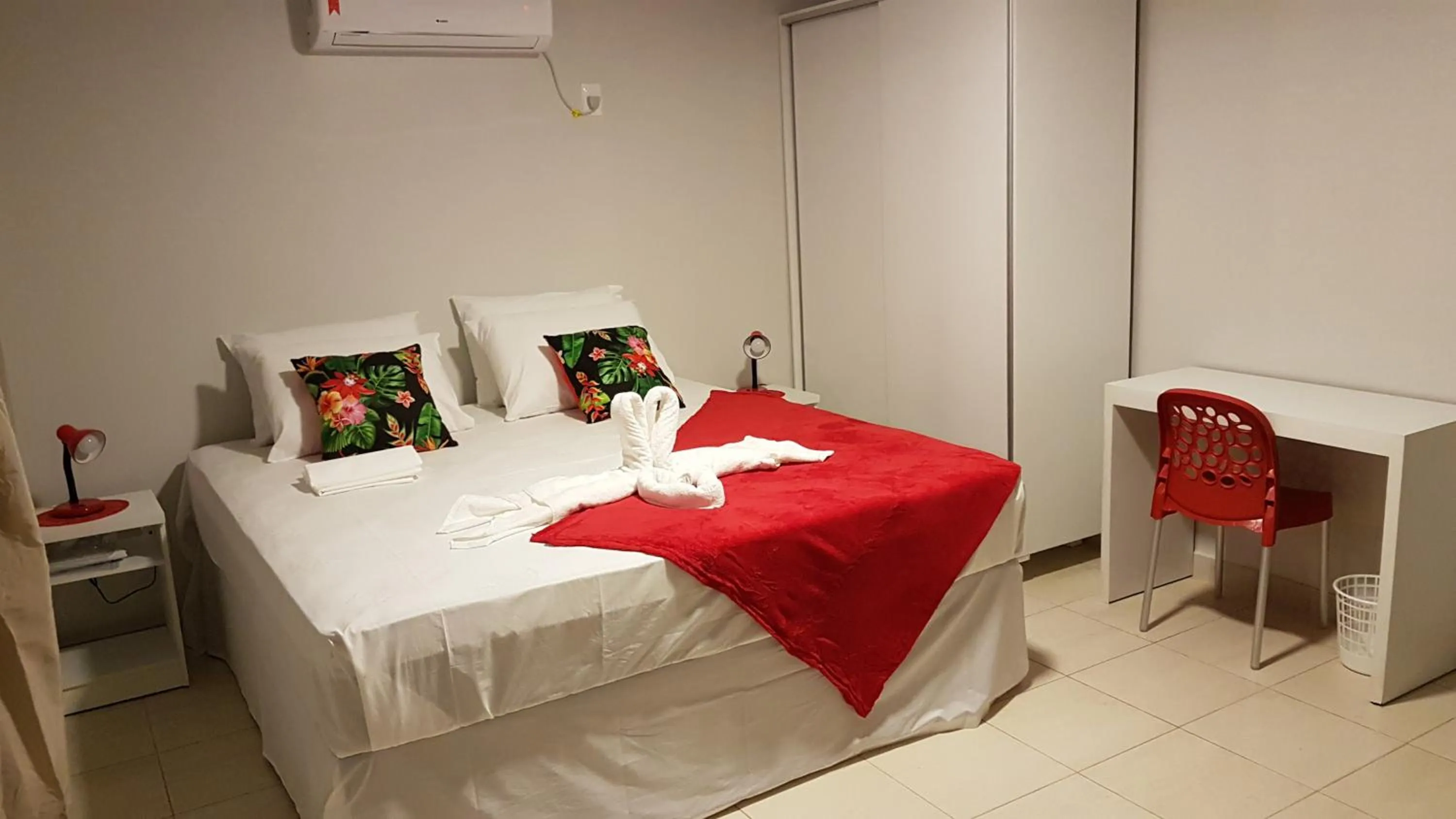 Bed in Pousada das Bromélias