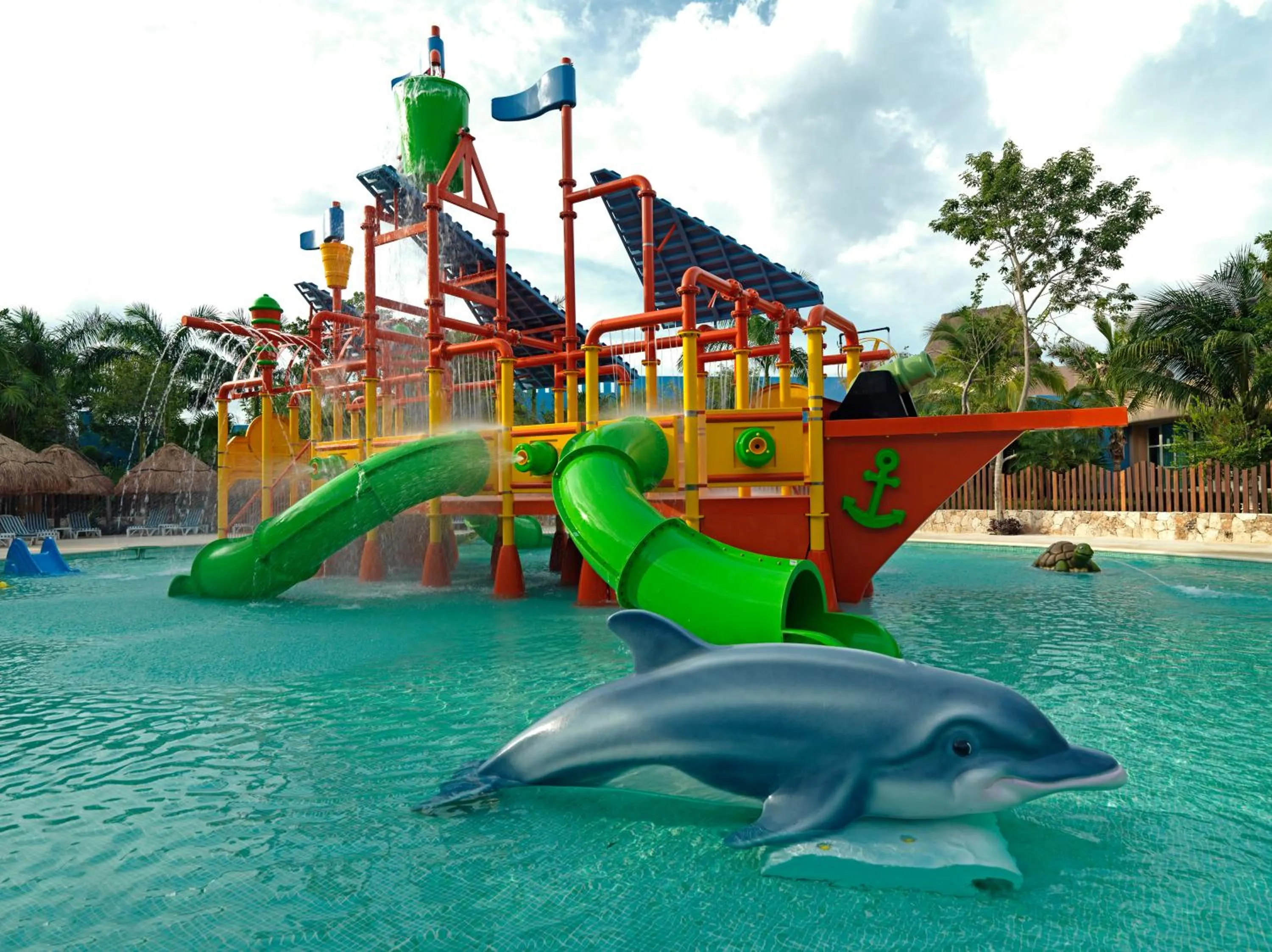 Aqua park in Iberostar Selection Paraíso Maya - All Inclusive