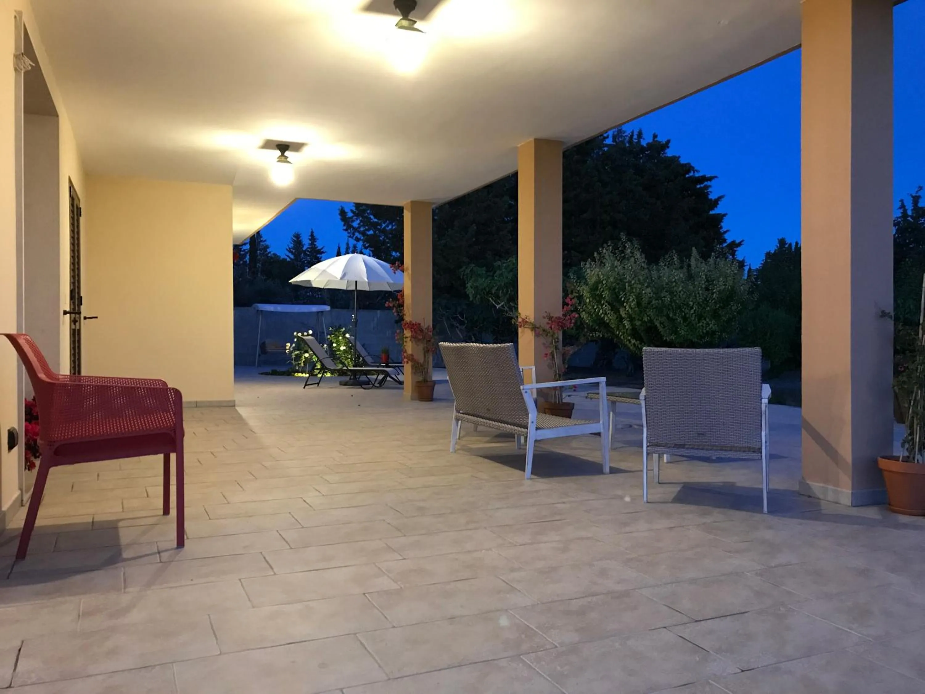 Patio in B&B Villa Jonica