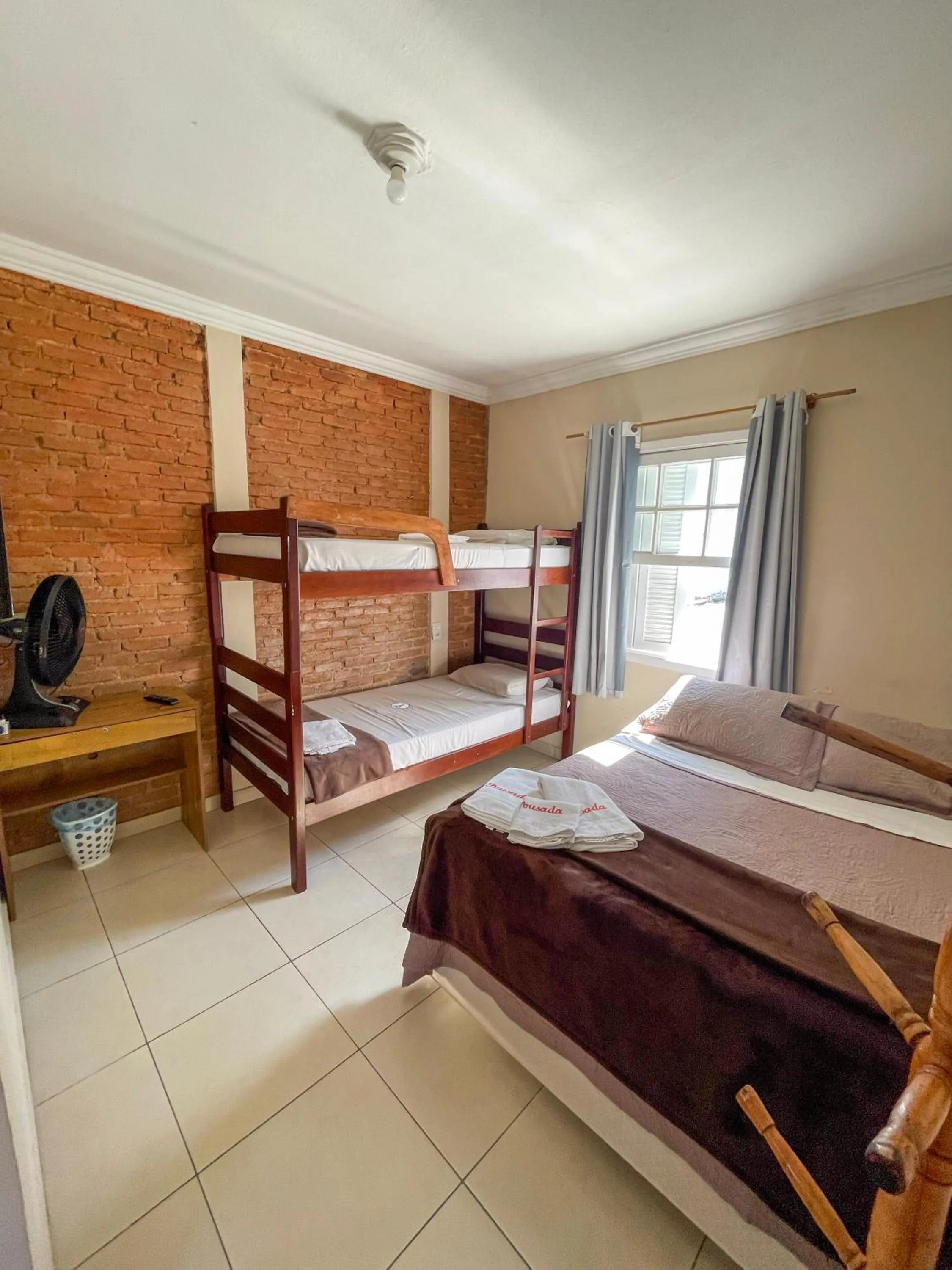 Bed in Pousada dos Franceses