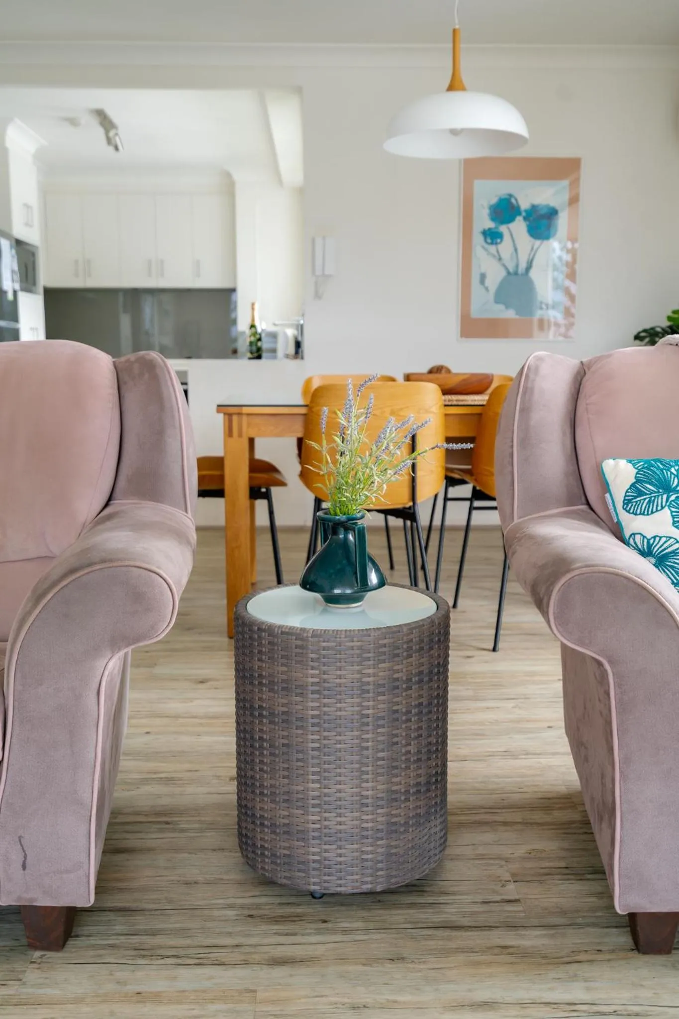 Living room in Cashelmara Beachfront Apartments