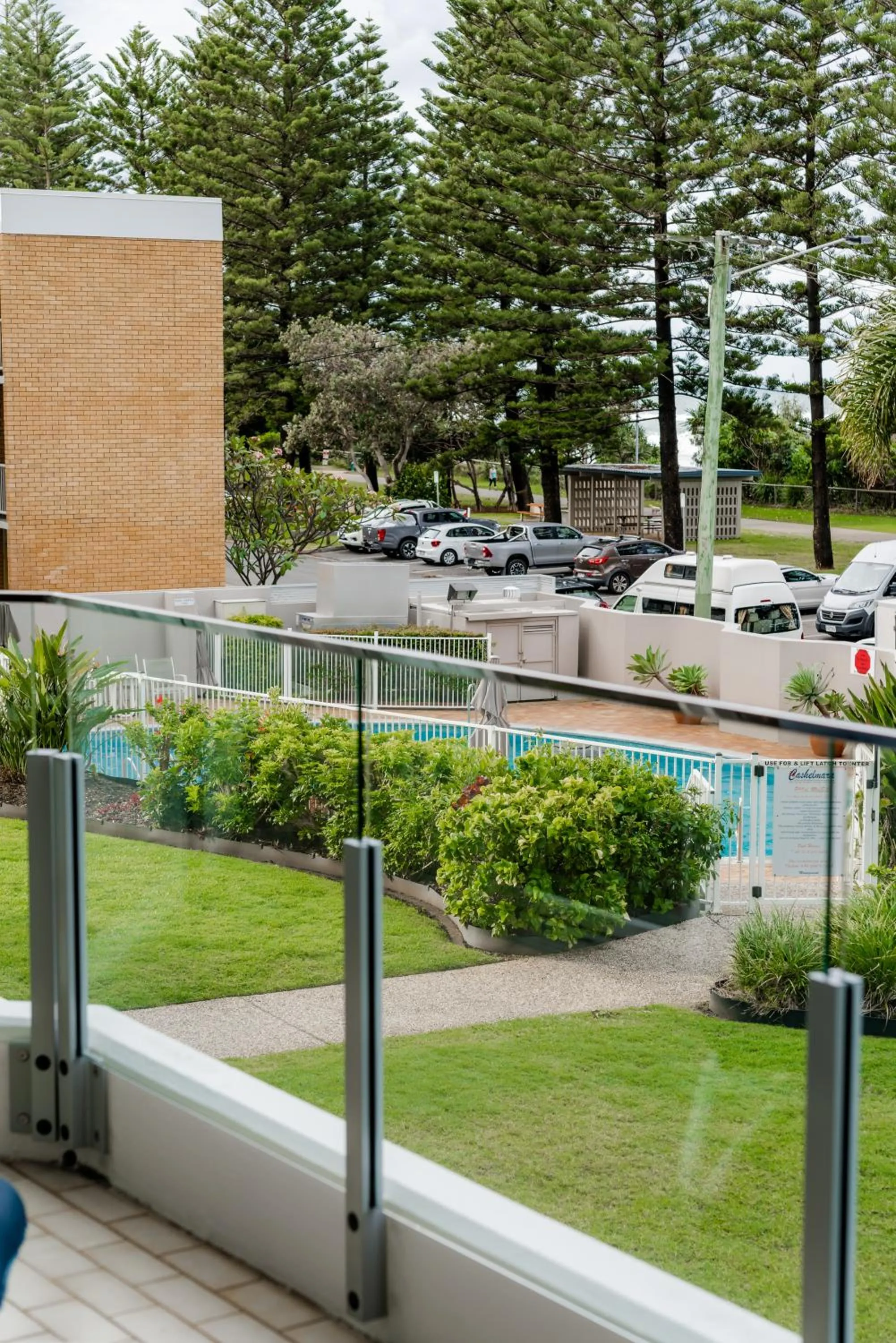 Garden view in Cashelmara Beachfront Apartments