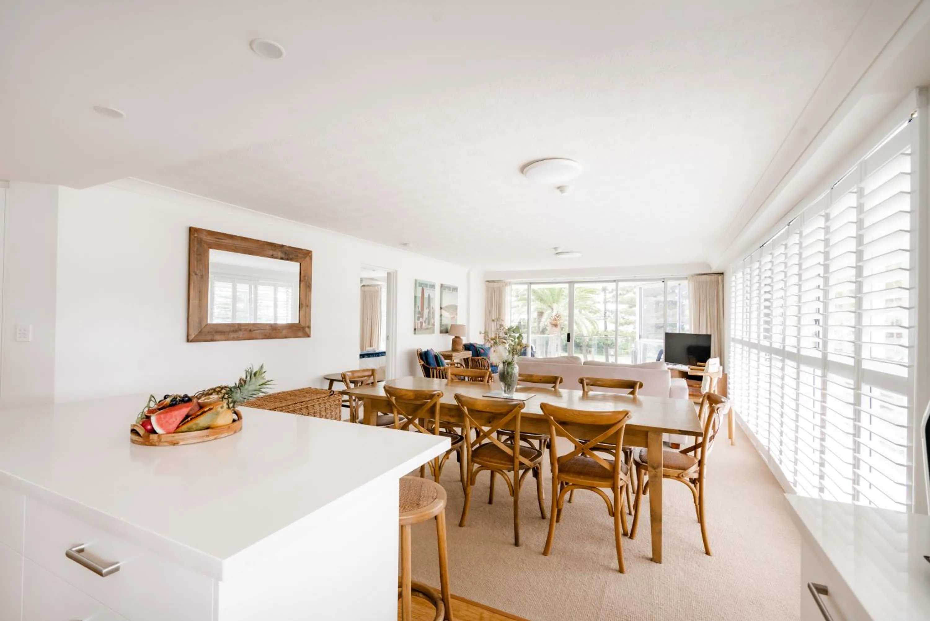 Living room in Cashelmara Beachfront Apartments